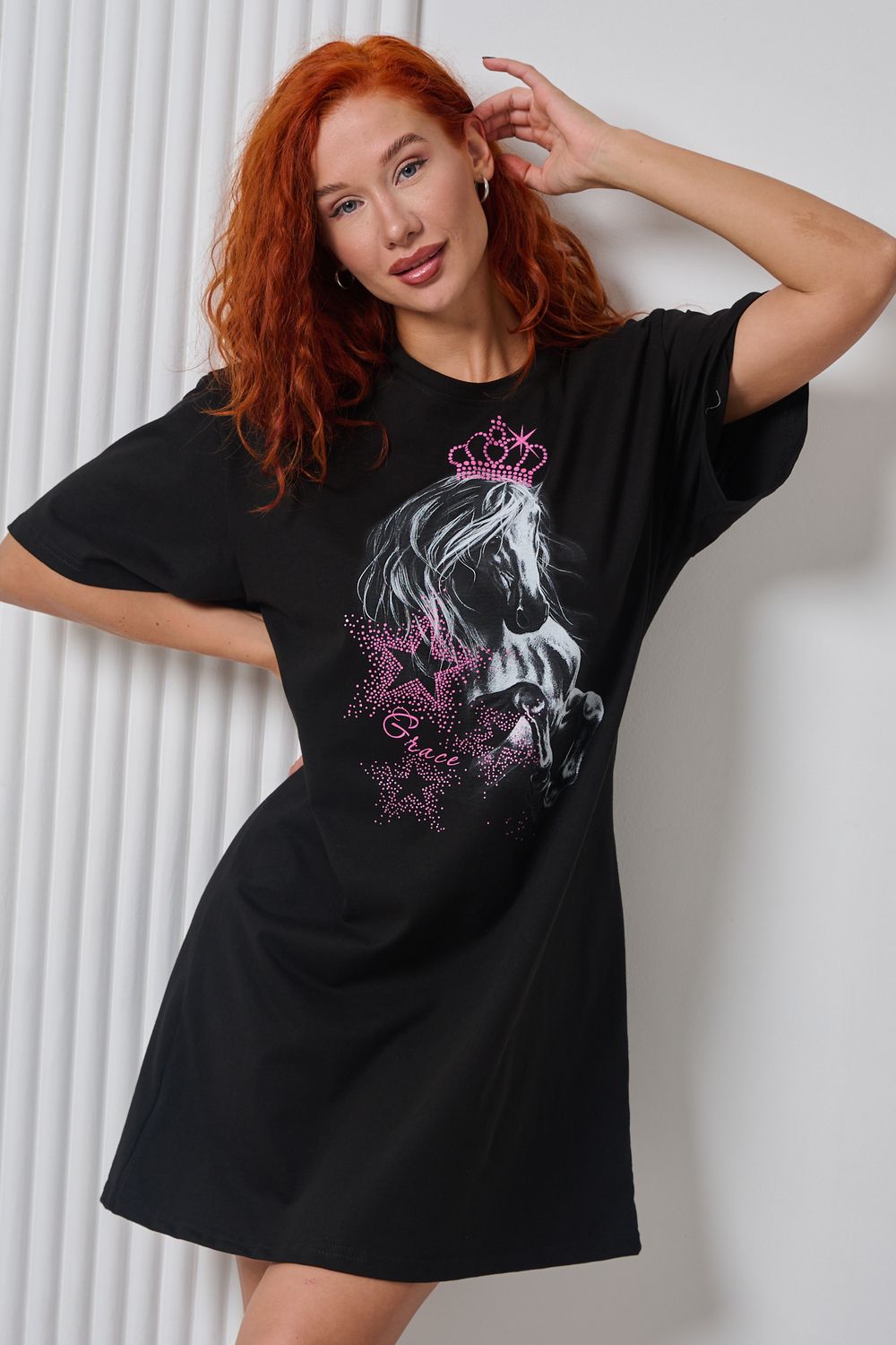 67186 туника женская - черный