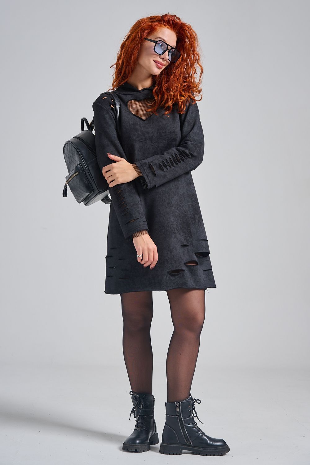 67183 платье женское - черный винтаж