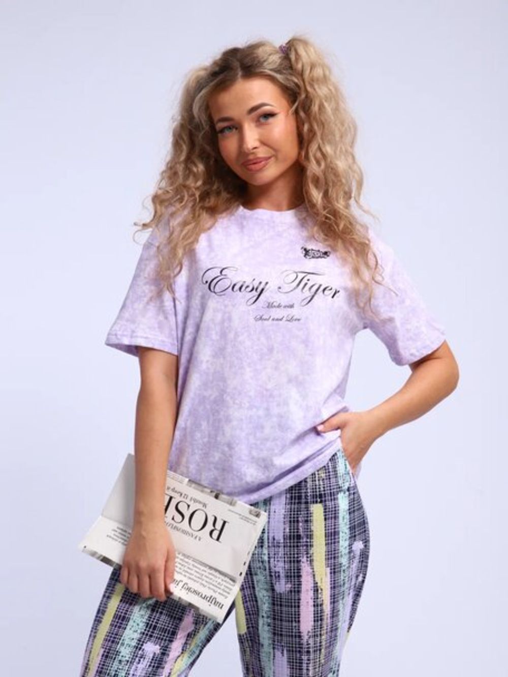 Футболка варенка арт. 655 - фиолетовый