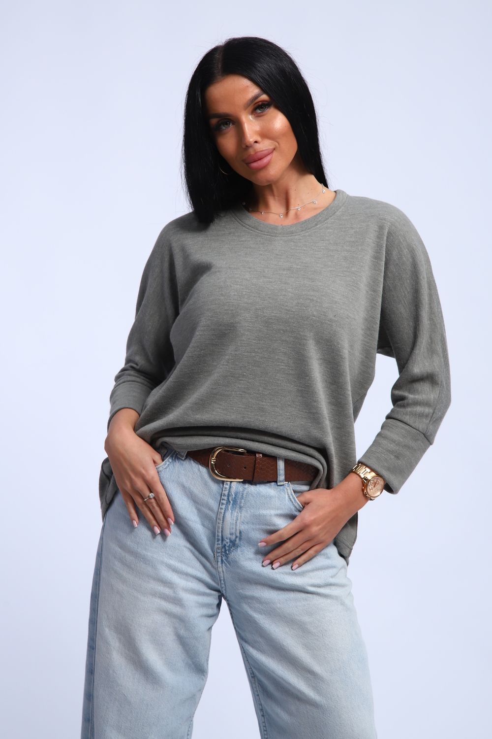 Джемпер женский Ассоль - серый