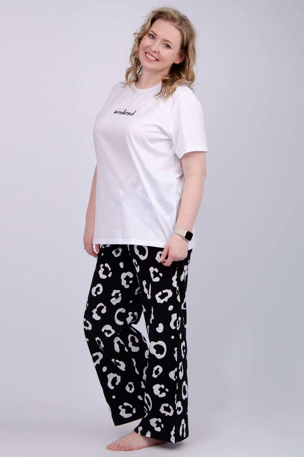 Пижама Выходные - белый