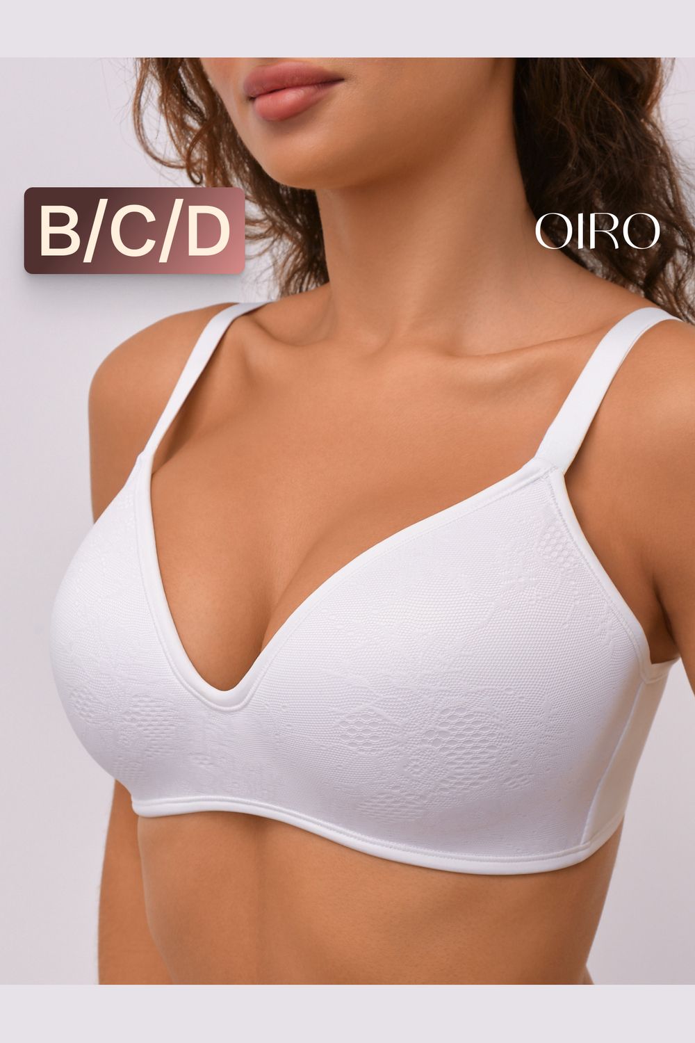 Бюстгальтер формованный OIRO без косточек Snowdrop 1317007 - белый