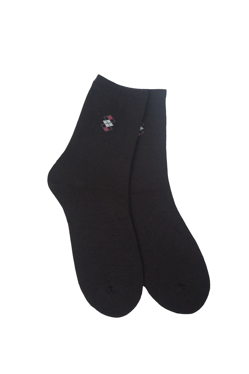 Носки мужские Шахматы (набор 2 пары) - черный