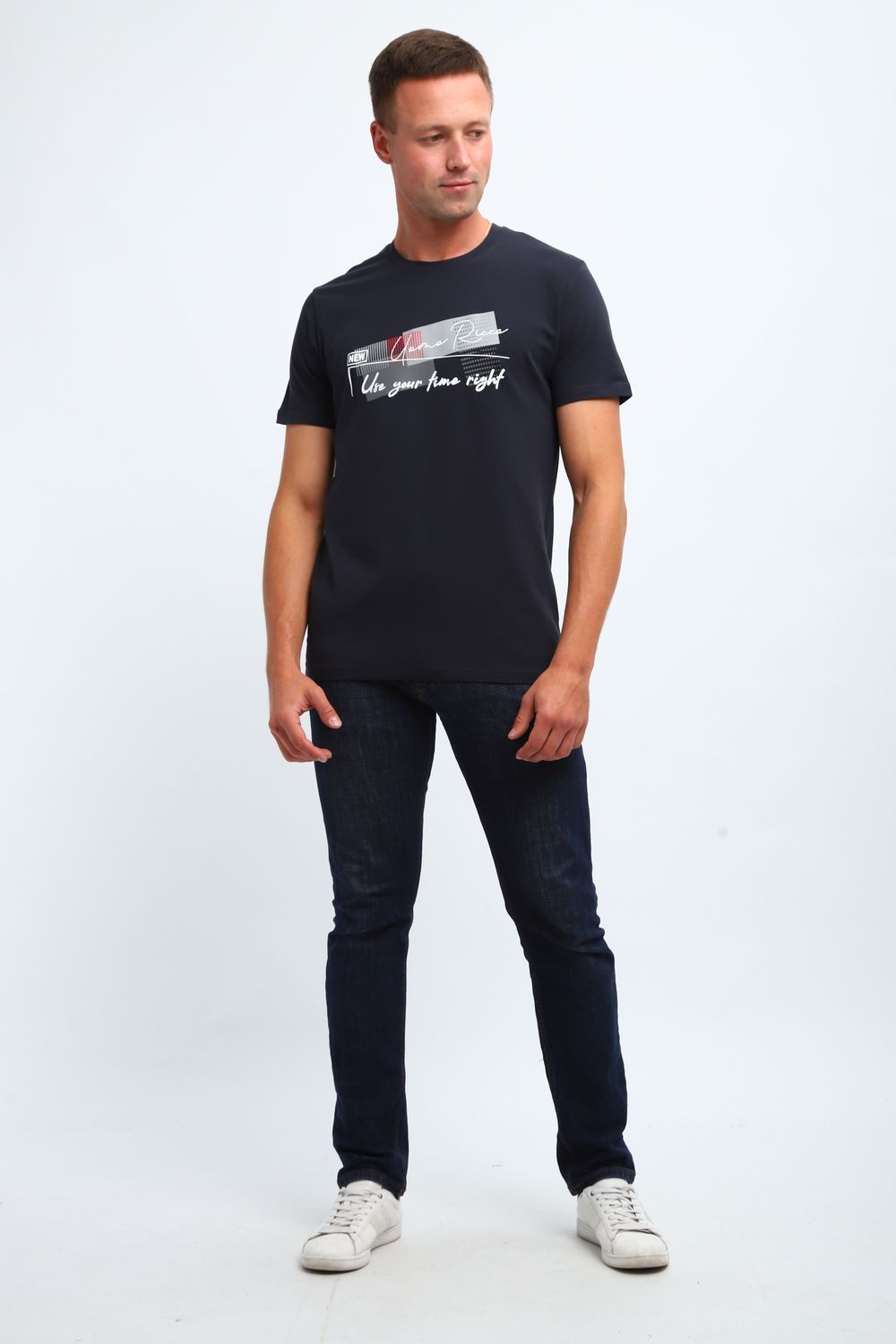 Футболка мужская 058 - темно-серый