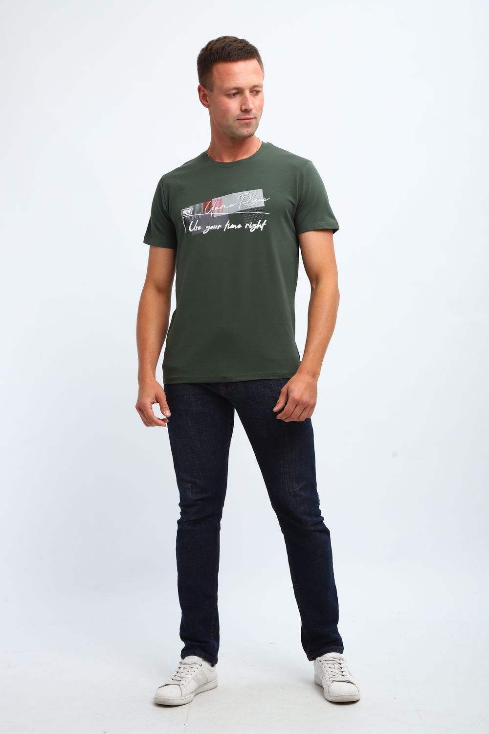 Футболка мужская 058 - хаки