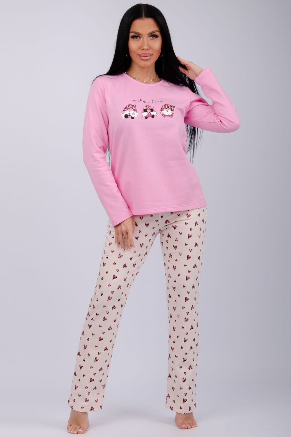 Пижама Гномы - розовый