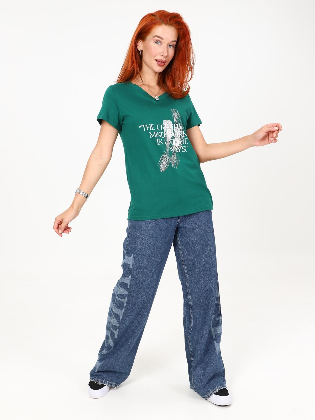 Сопряжение - футболка зеленый