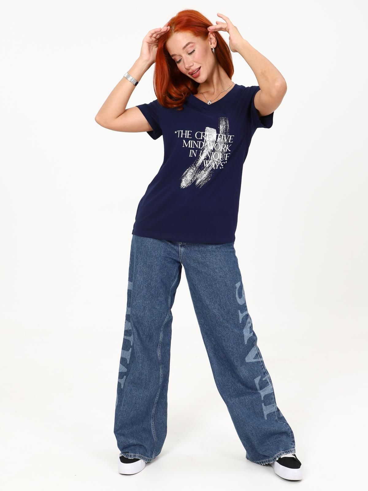 Сопряжение - футболка чернильный