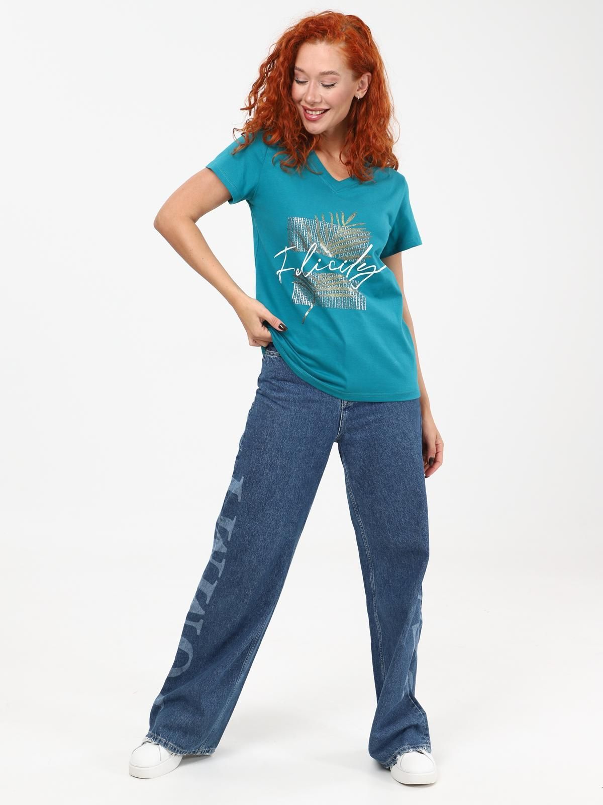 Колеус - футболка петроль