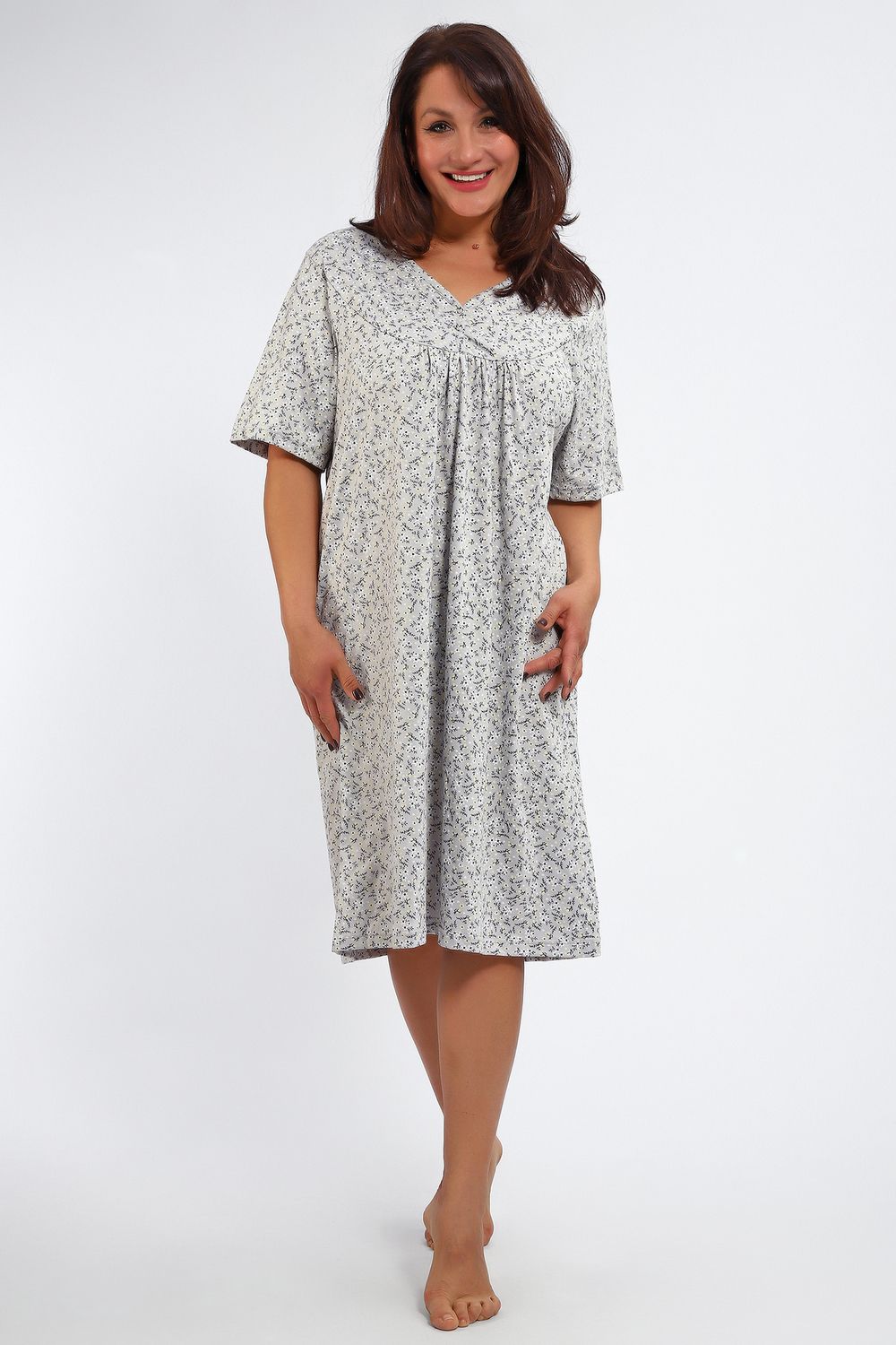 Сорочка 88126 - серый