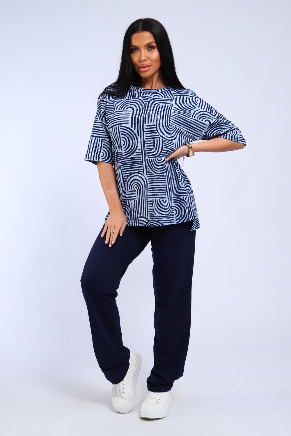 Костюм женский 344 - голубой