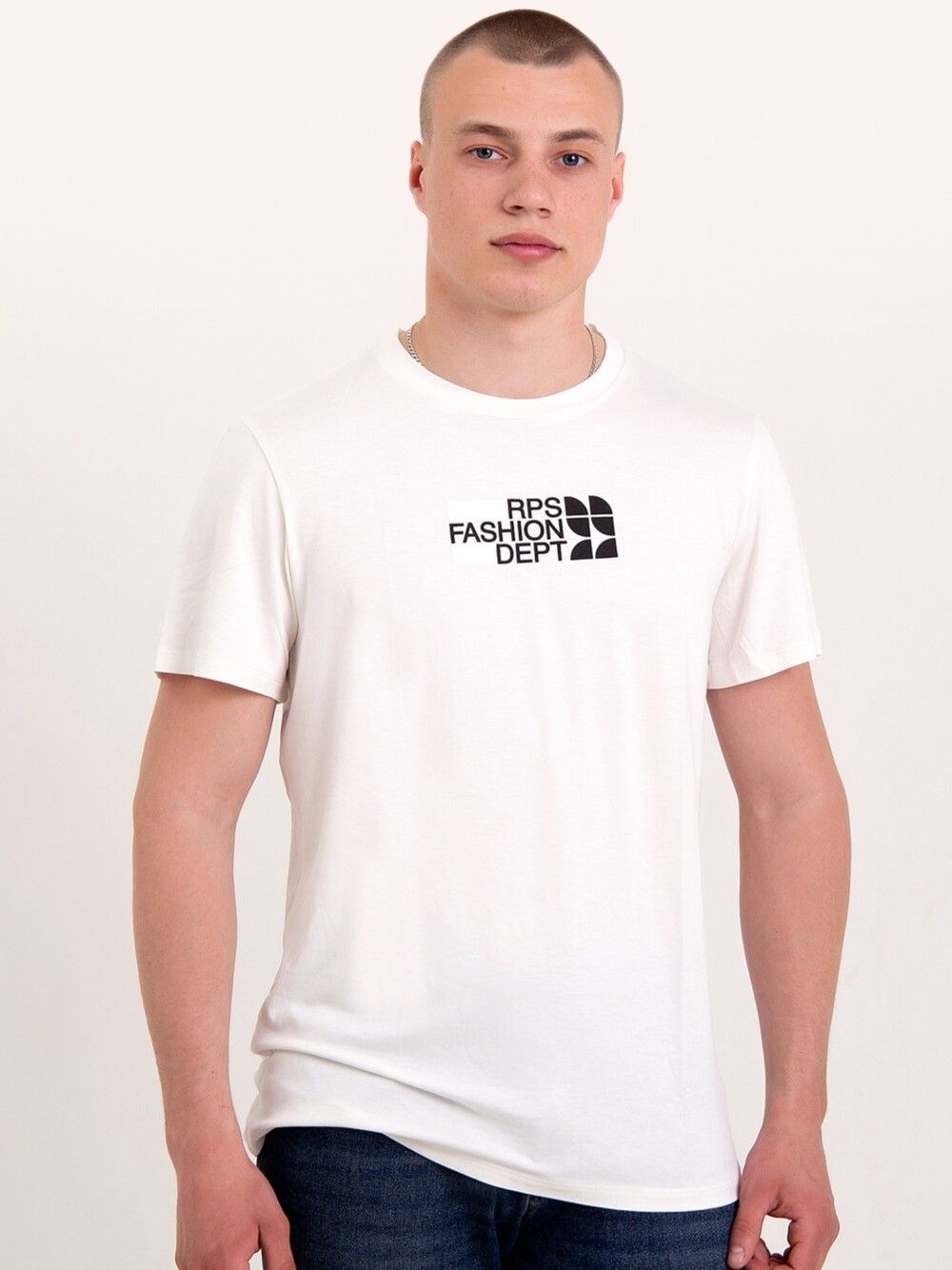 Футболка спортивная с принтом 235MLK - белый