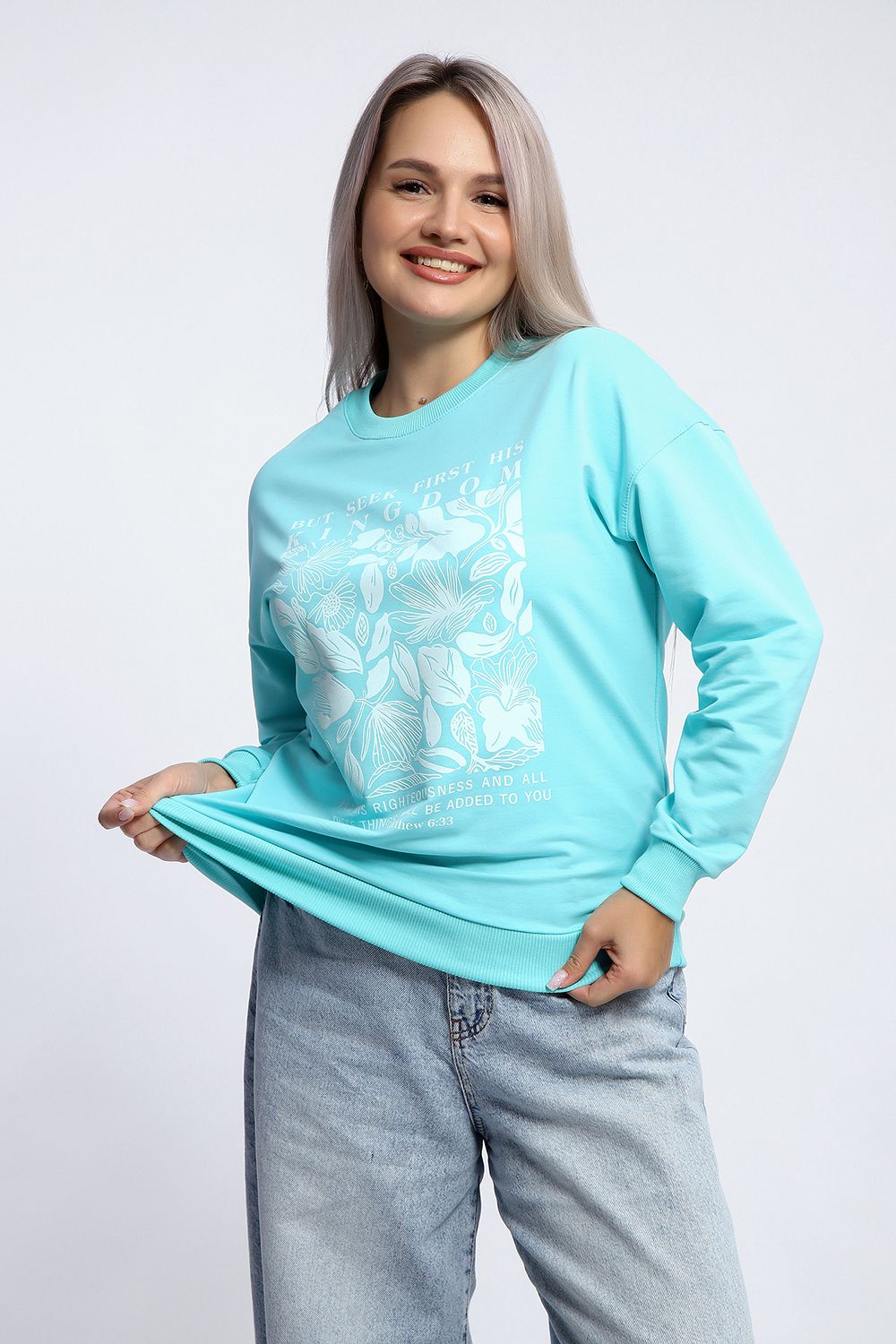 Толстовка 80047 - ментол