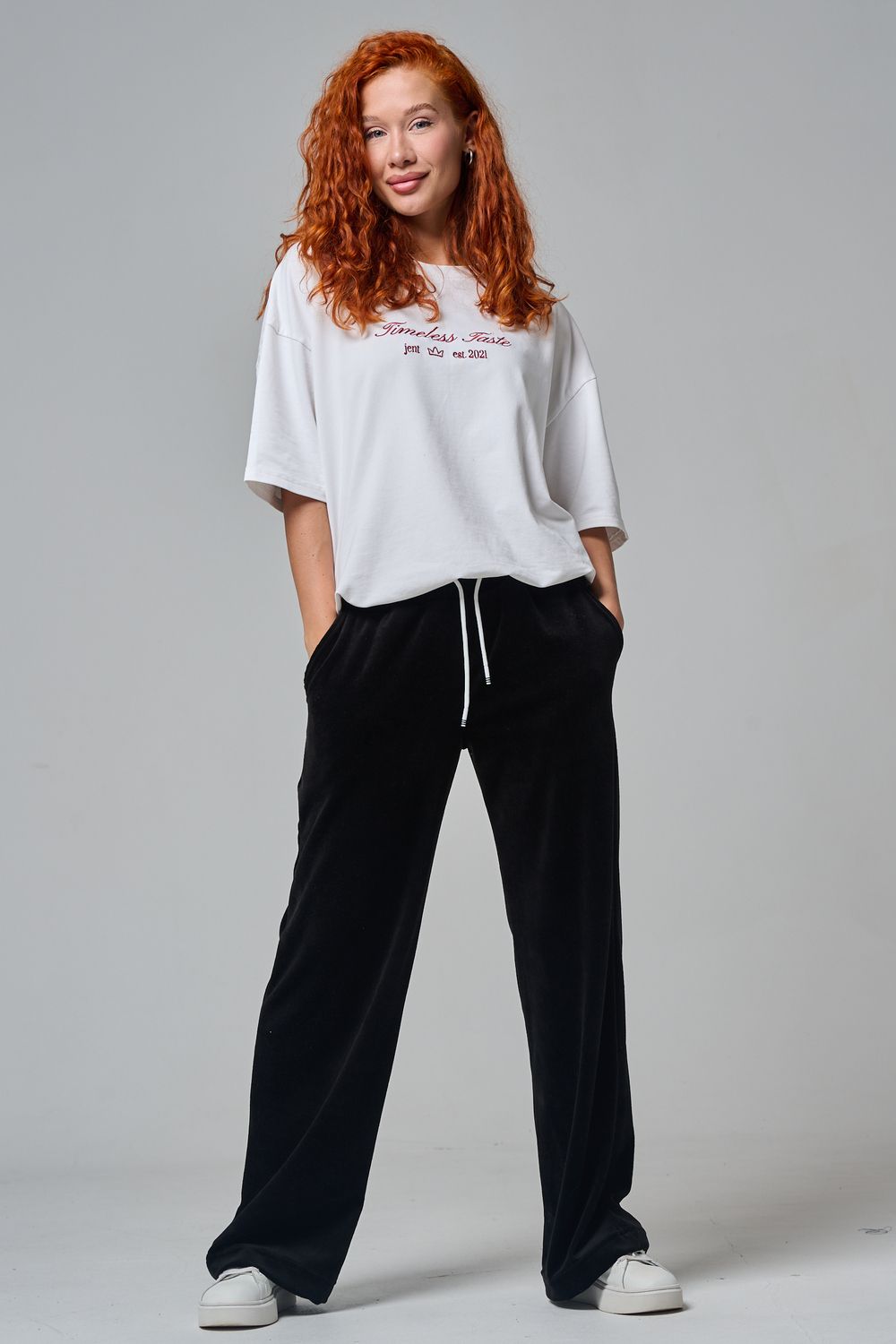 67190 брюки женские - черный