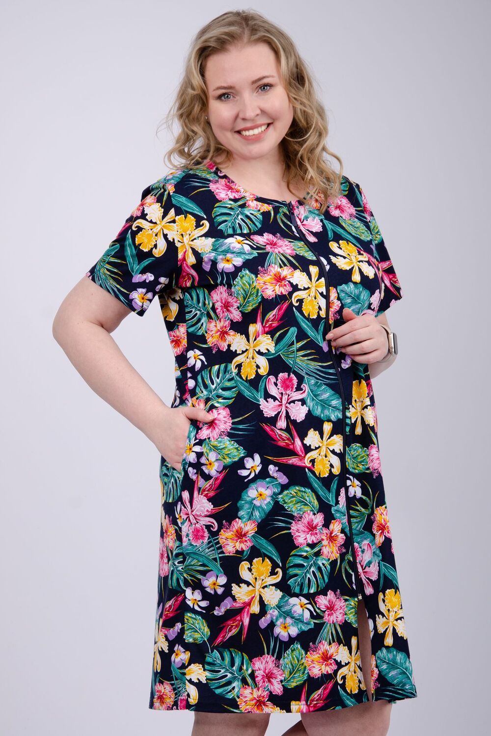 Халат Рената - цветы