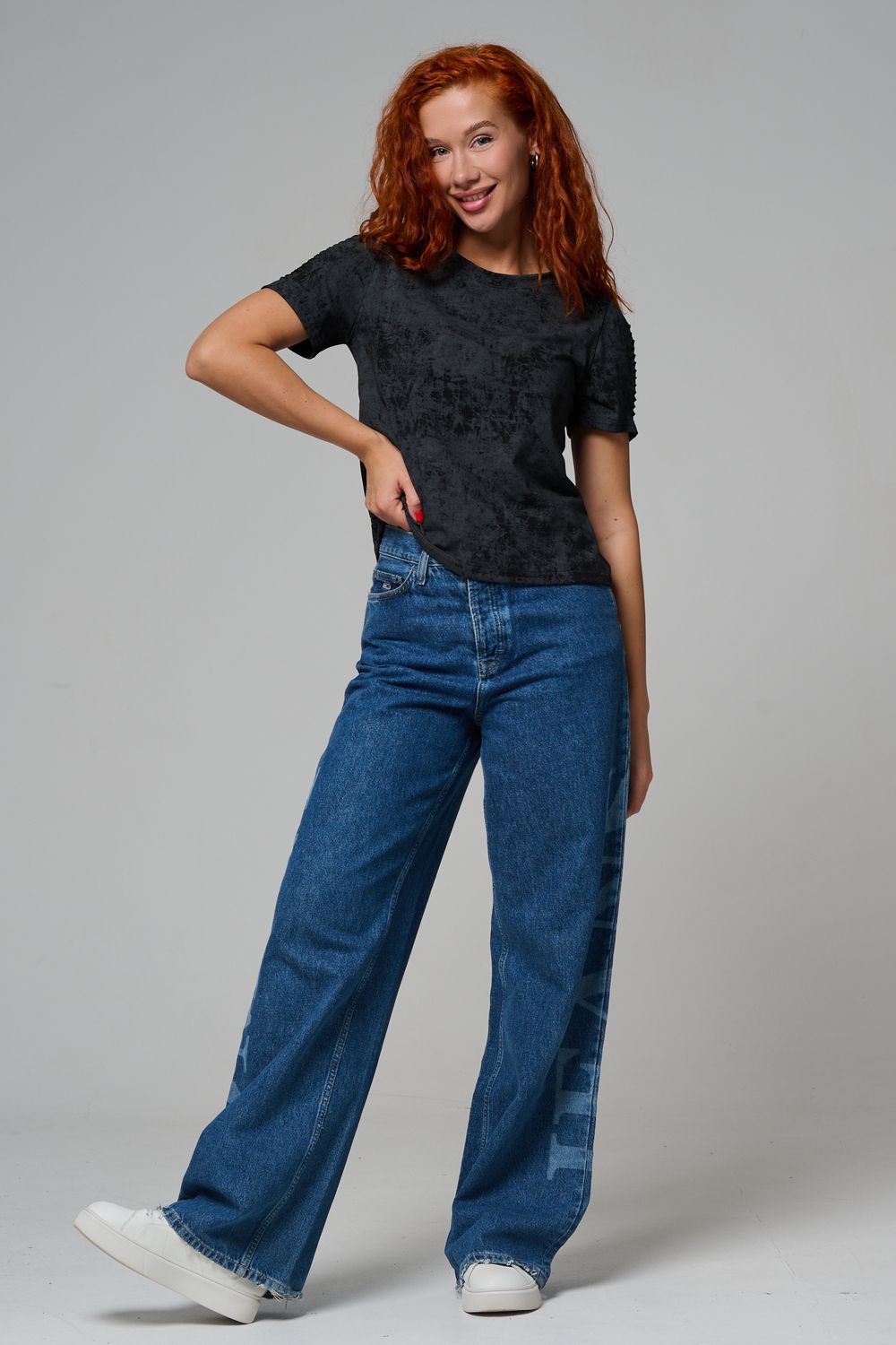 7497 футболка женская - черный винтаж