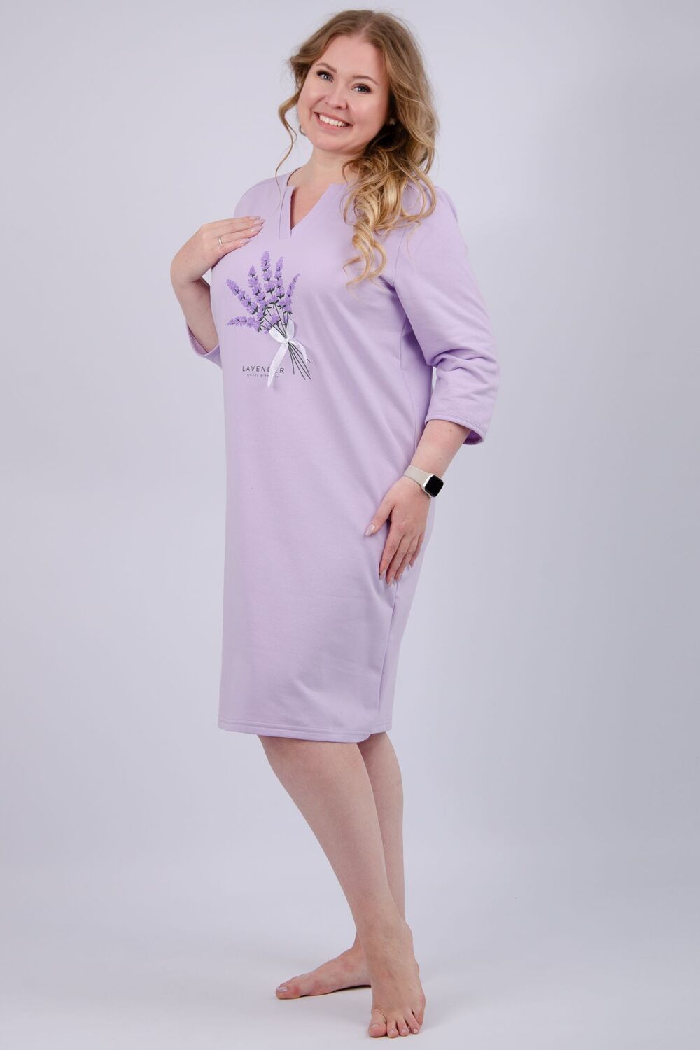 Сорочка Лаванда - сиреневый