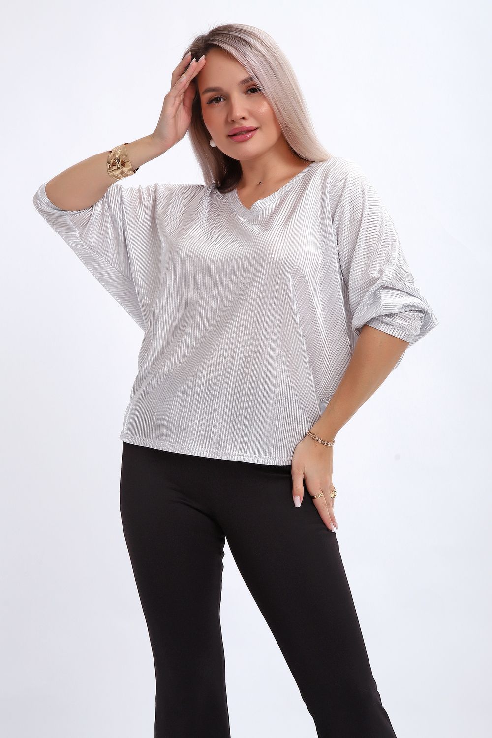 Блузка 32740 - жемчуг