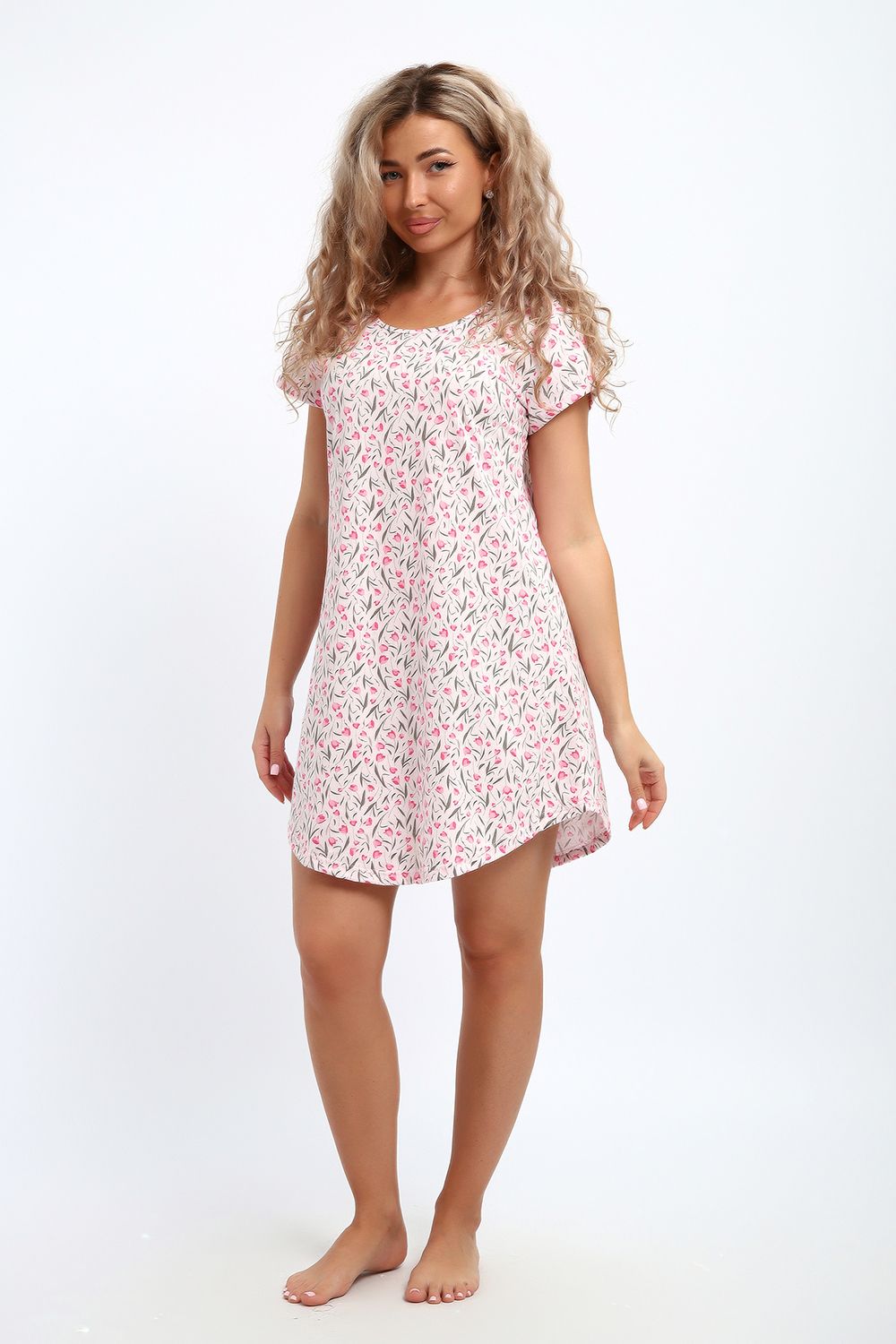 Сорочка 30137 - розовый