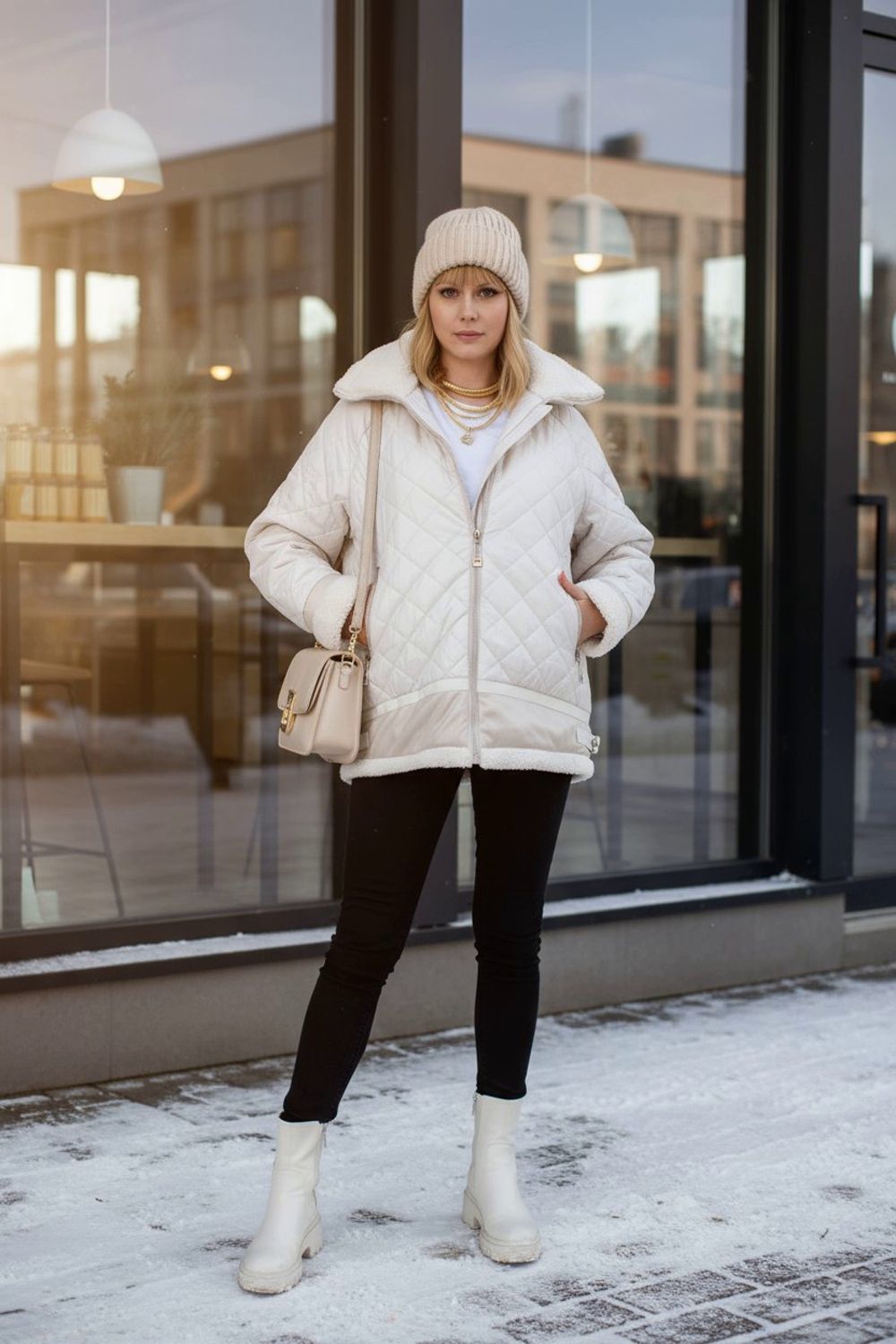 Куртка "Классика" верблюжья шерсть, арт.309 - светло-бежевый