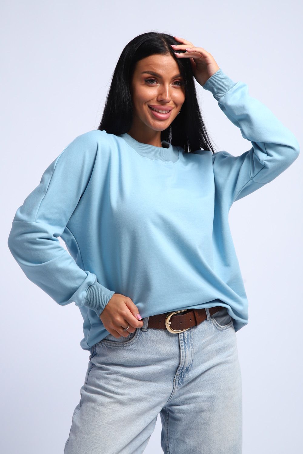 Свитшот женский 290 - голубой