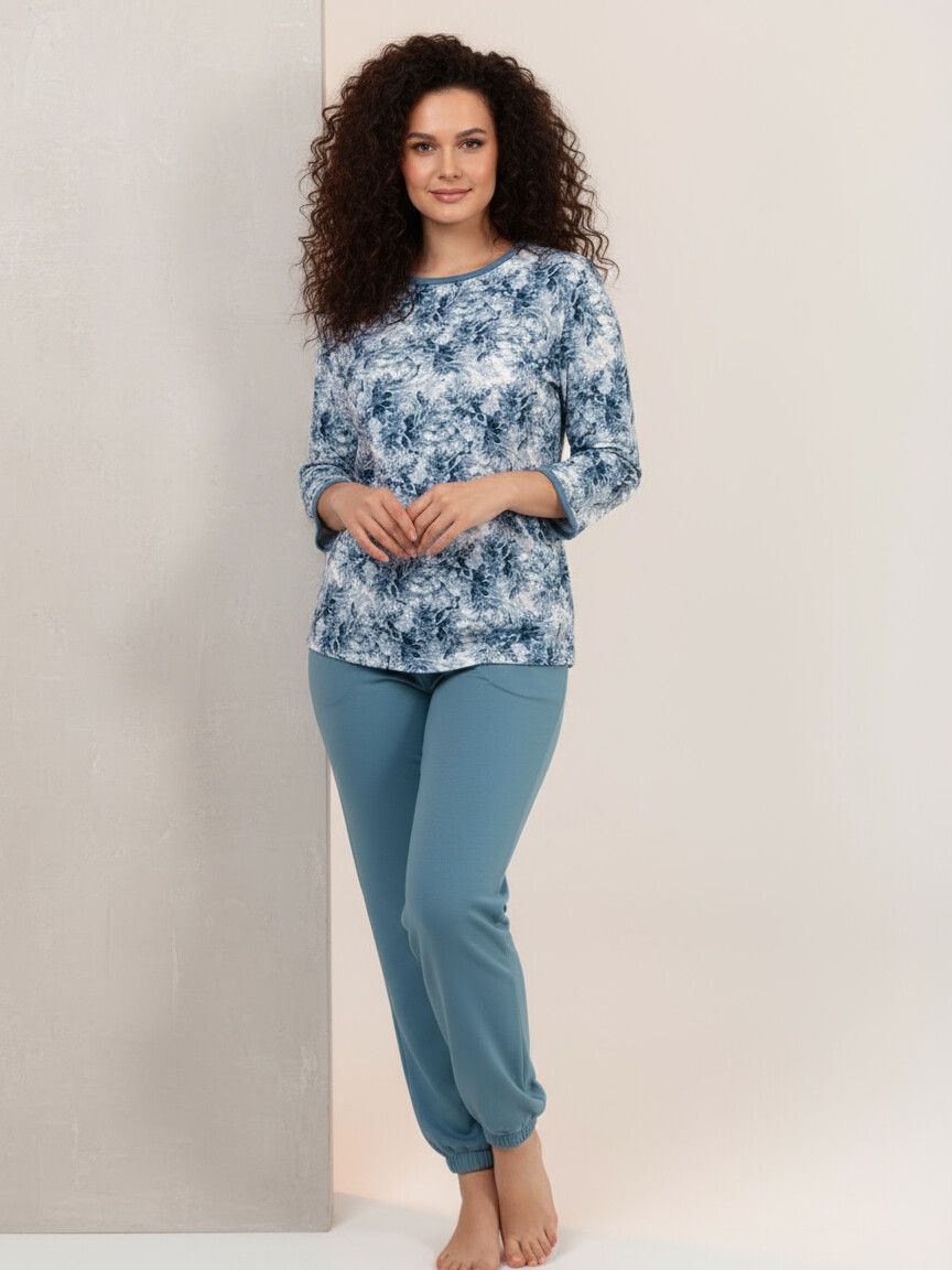 Костюм женский футер 2-х нитка начёс МАДИНА ИНДИГО