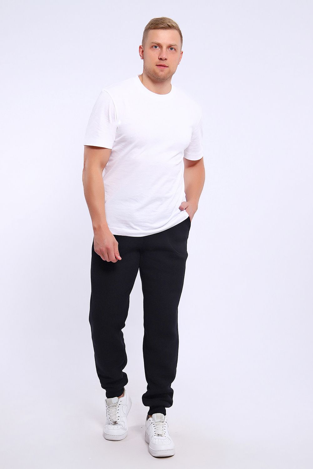 169 Брюки утепленные - черный