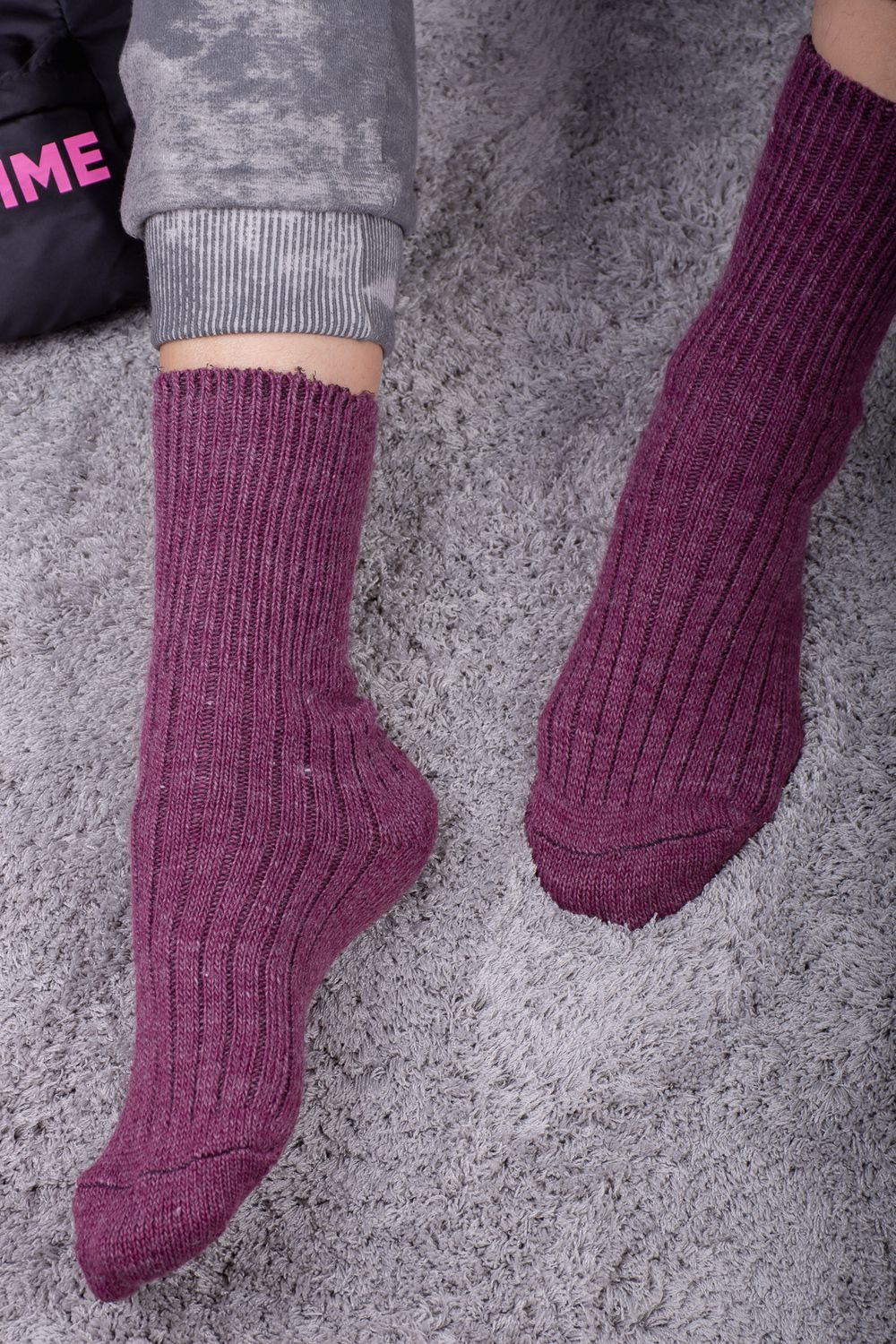 Носки 24922 женские - малиновый