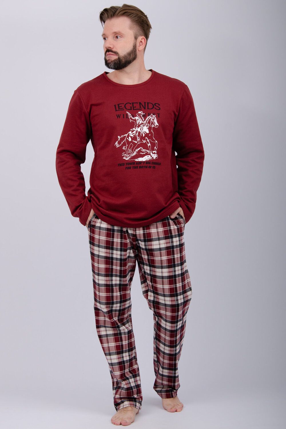 Пижама Аллюр - бордовый