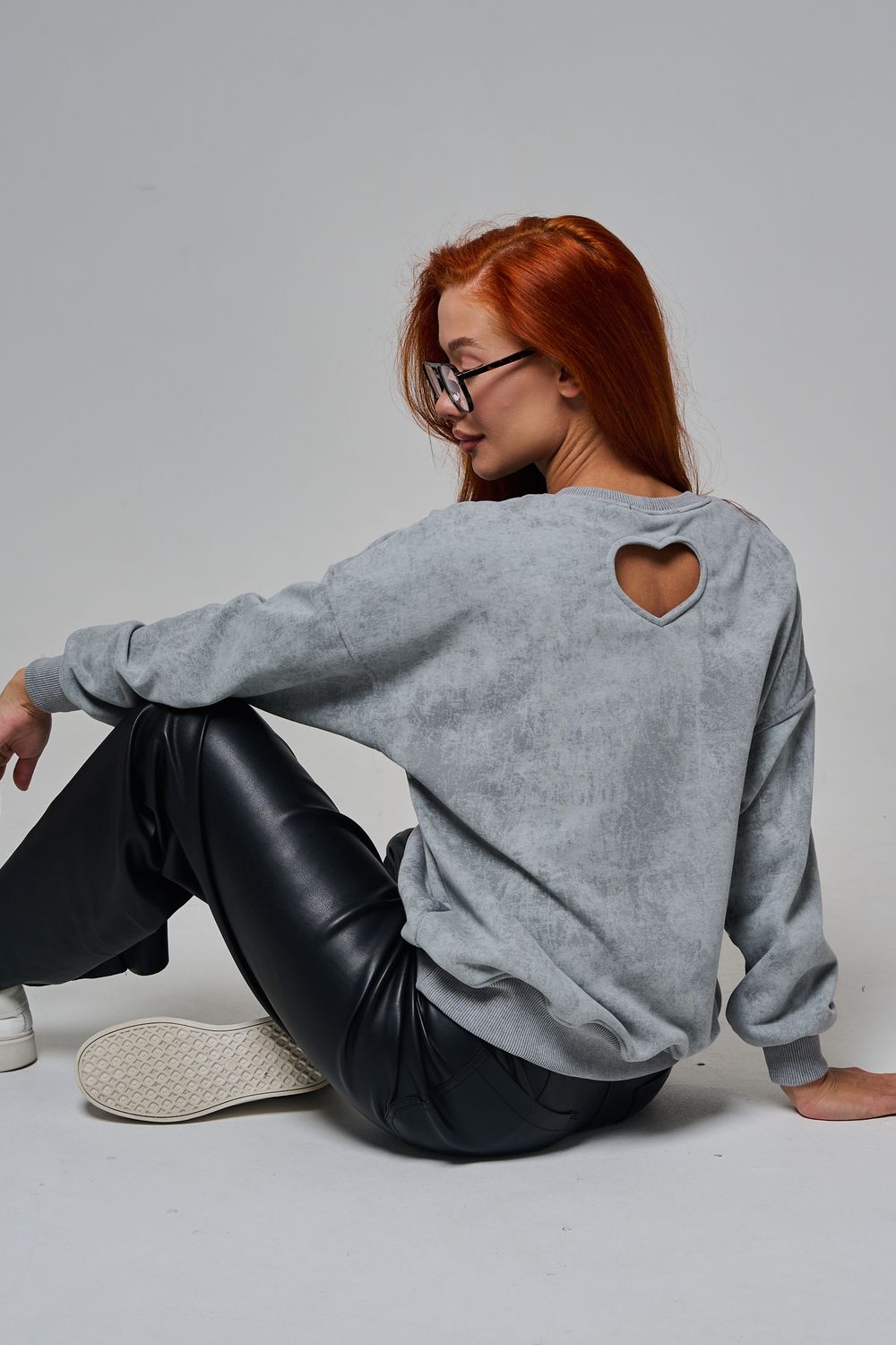 67189 толстовка женская - серый-винтаж