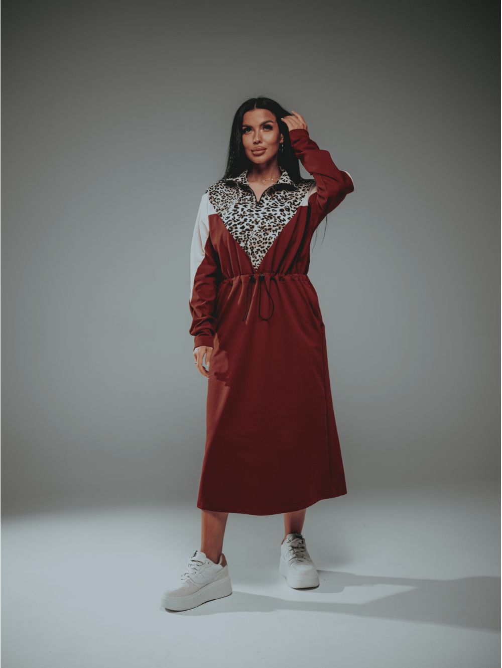 Одри платье женское (марсала)