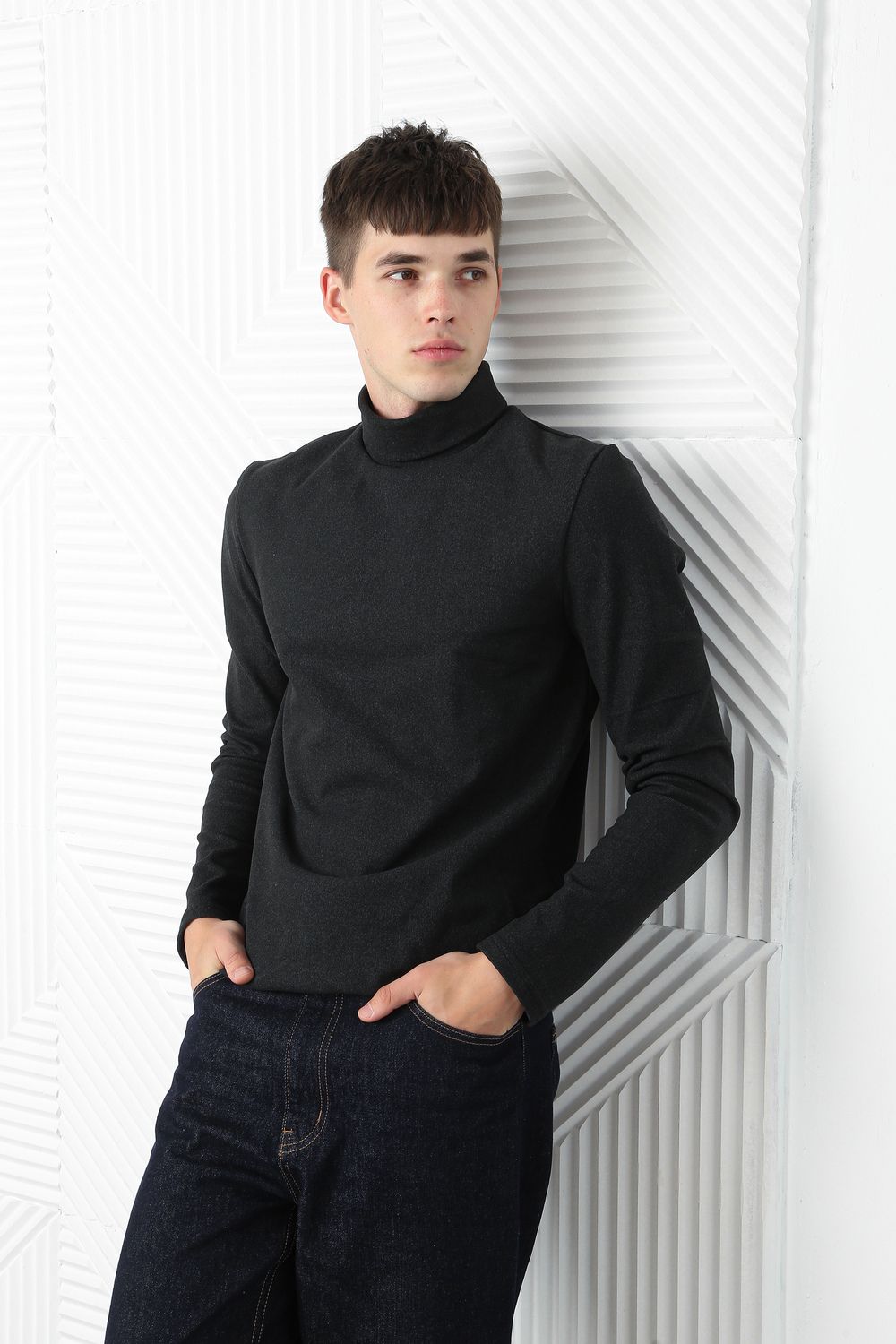 Водолазка мужская кашемир - графит