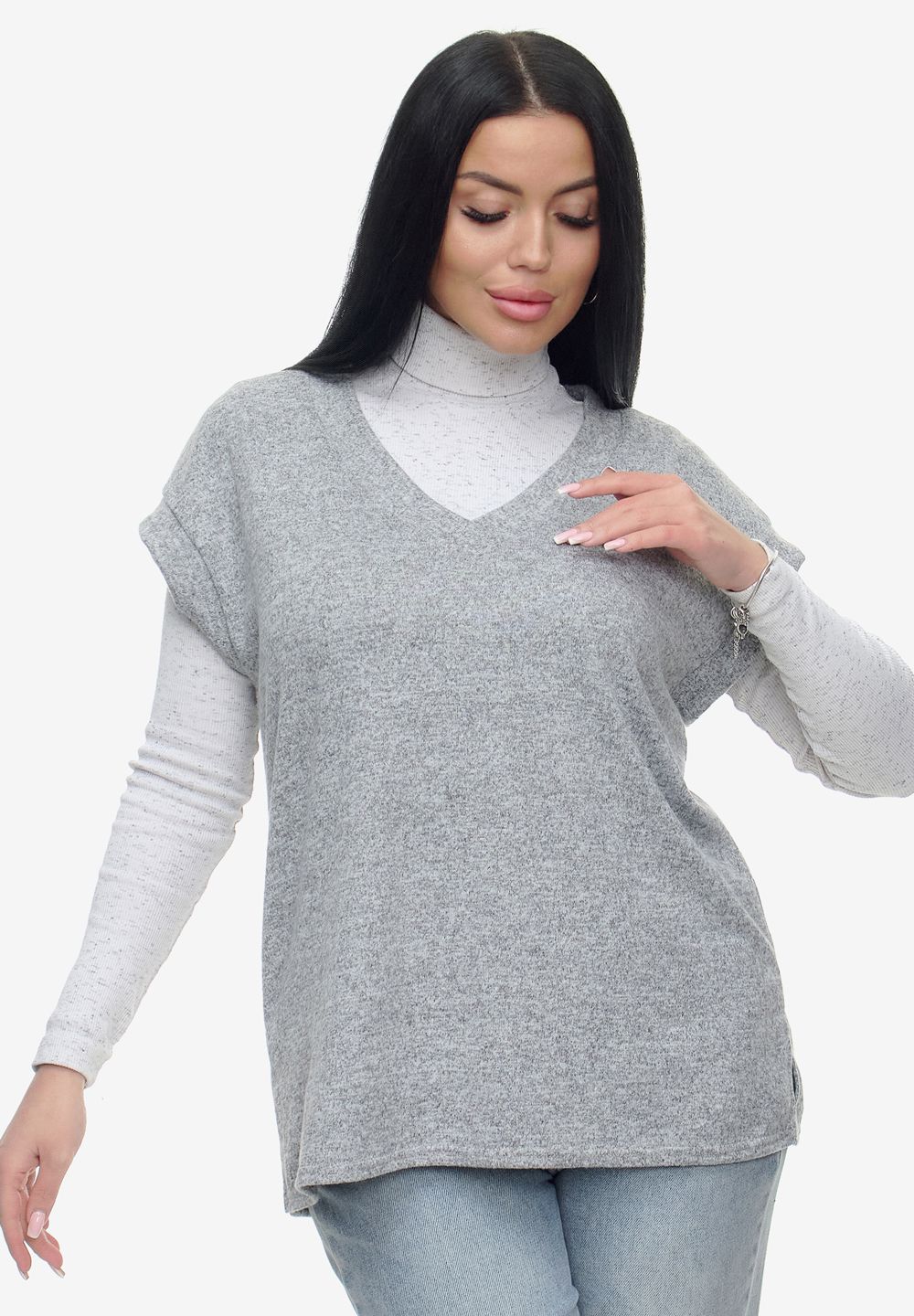 Жилет Брэнда - серый