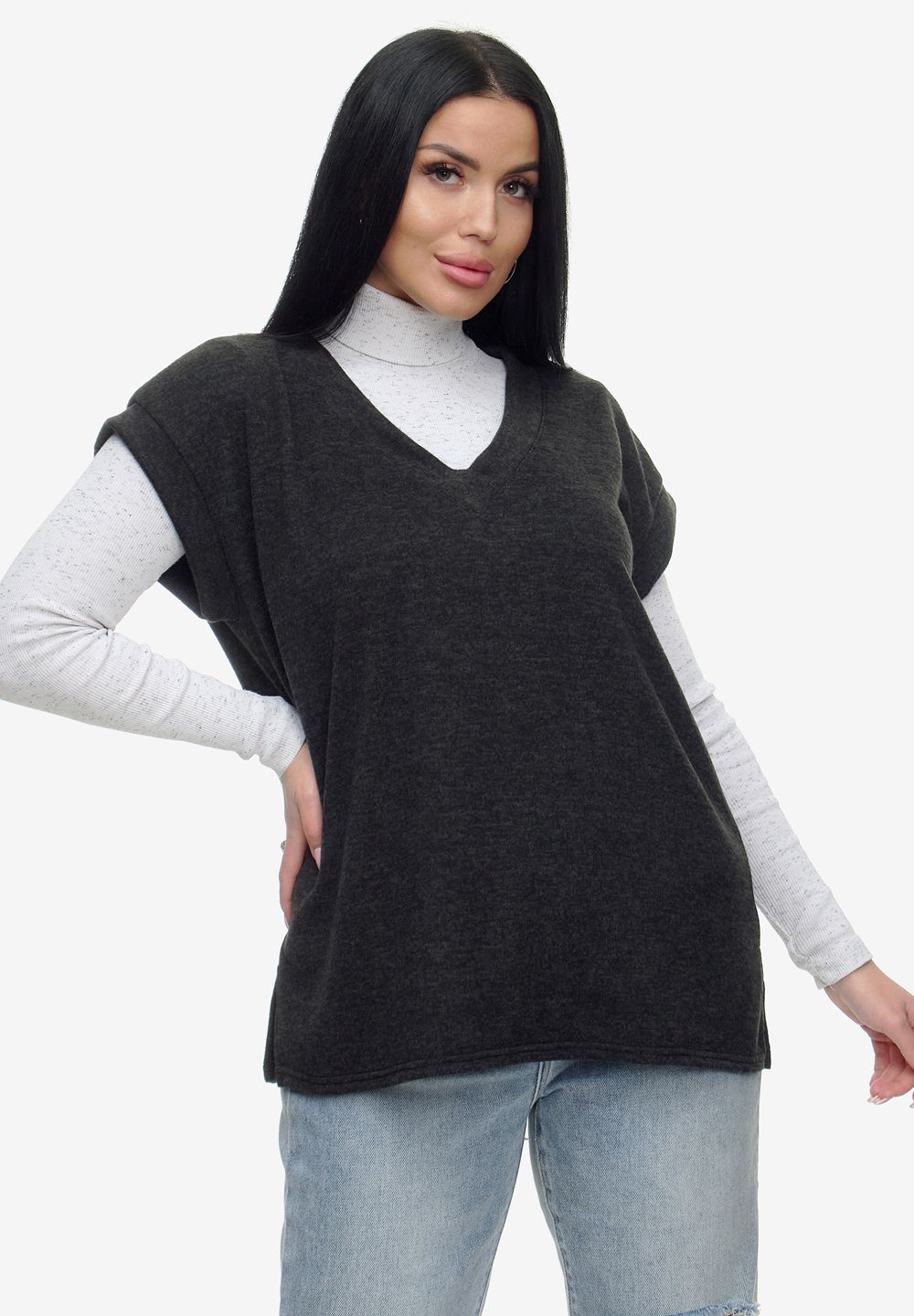 Жилет Брэнда - черный