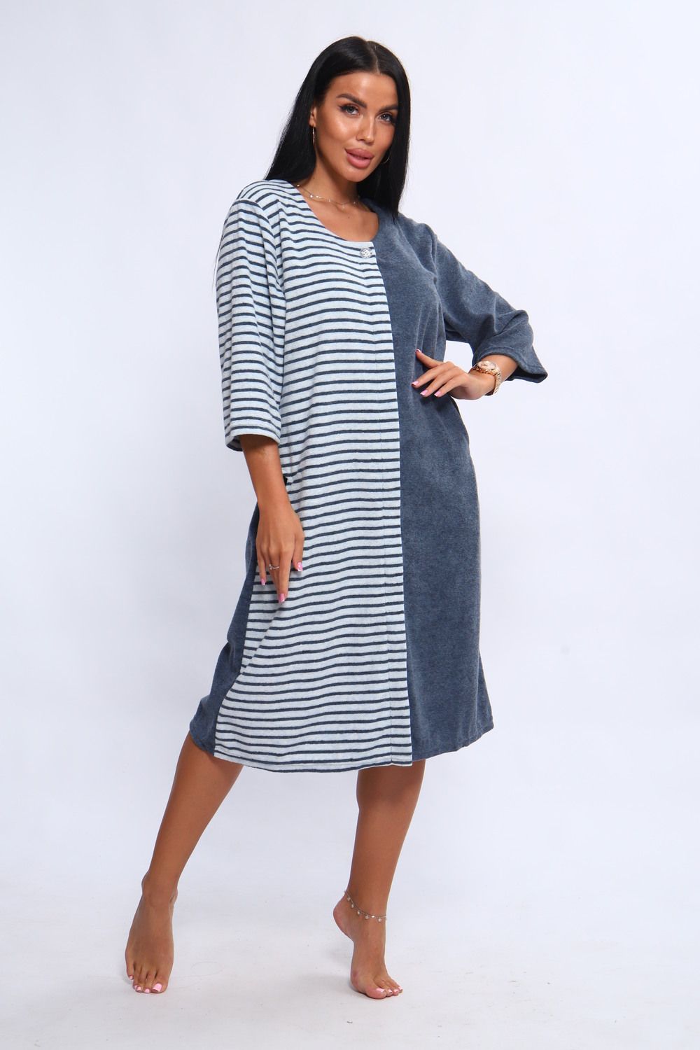 Халат женский 207 ИРИНА - синий