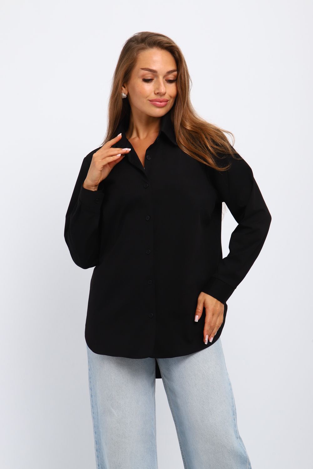 Женская рубашка 31985 - черный