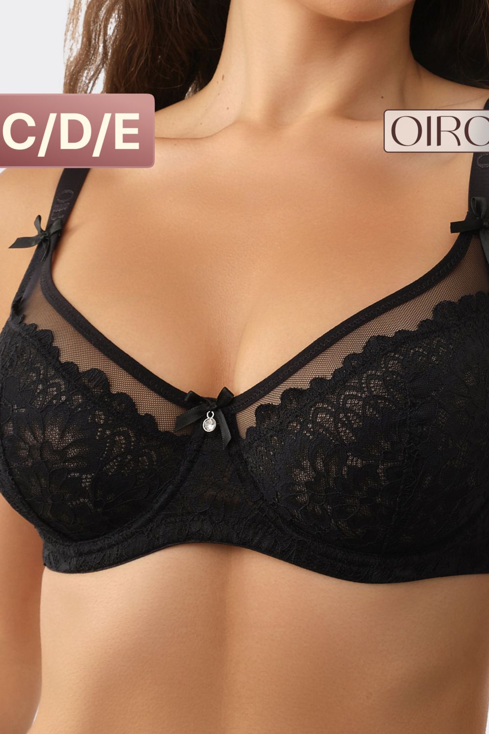 Бюстгальтер OIRO 1415024 - черный