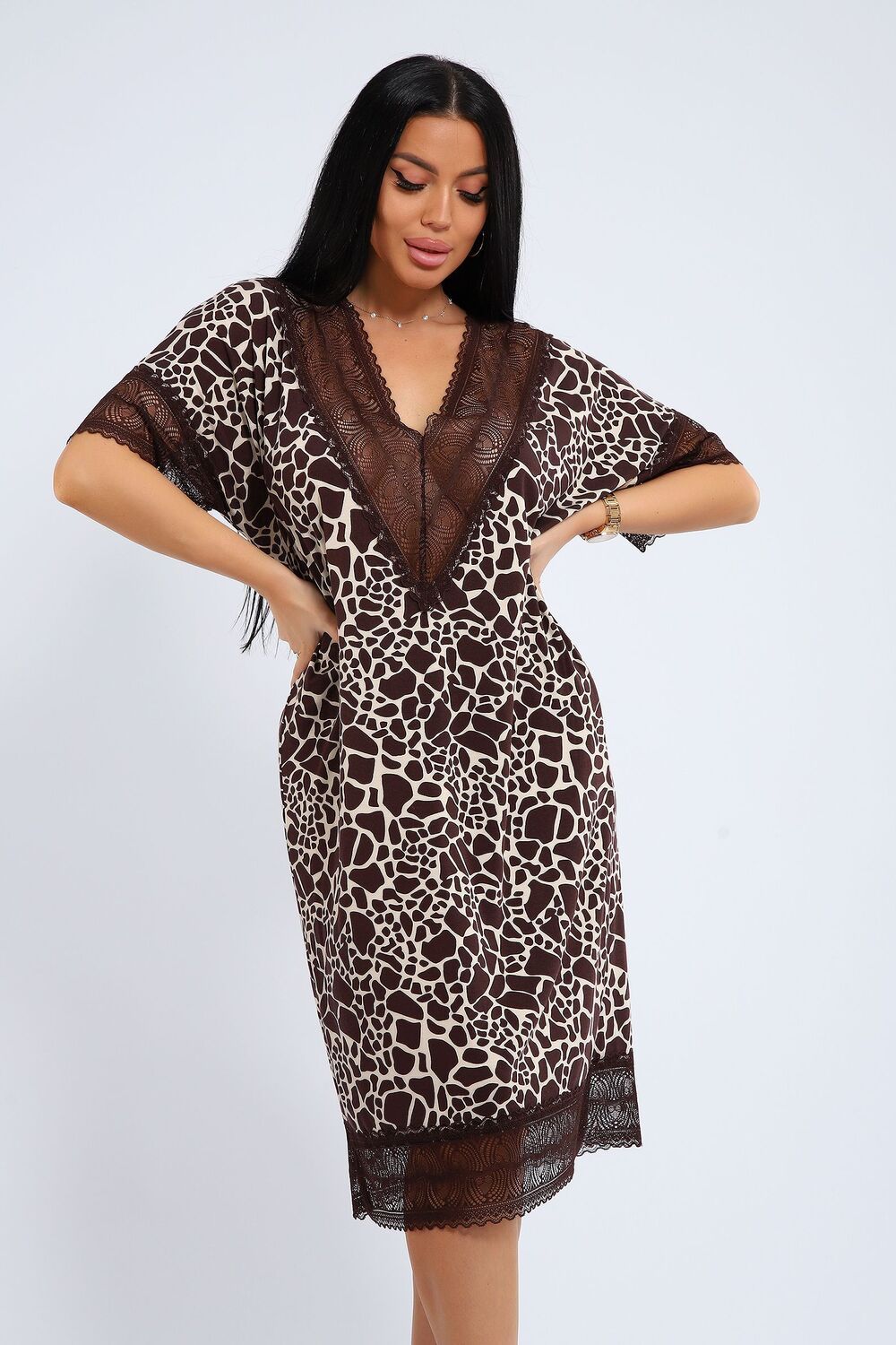 Сорочка СЖ-002 - коричневый