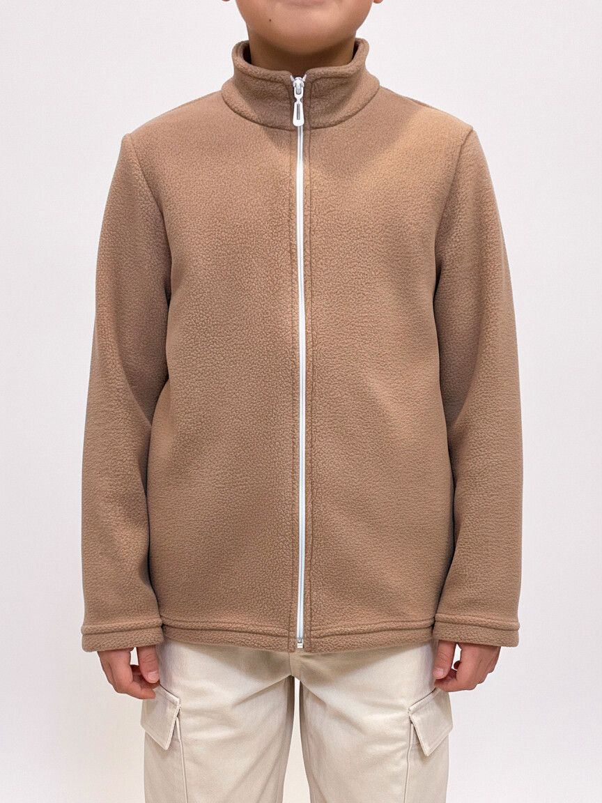 Толстовка ДЕТСКАЯ БАЗОВАЯ флисовая КОФЕ