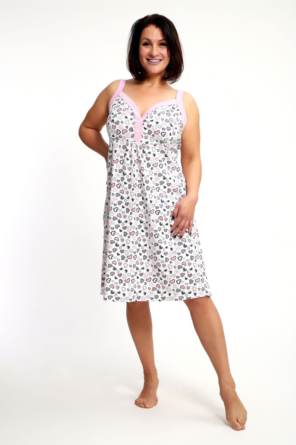 Сорочка 88128 - сердечки