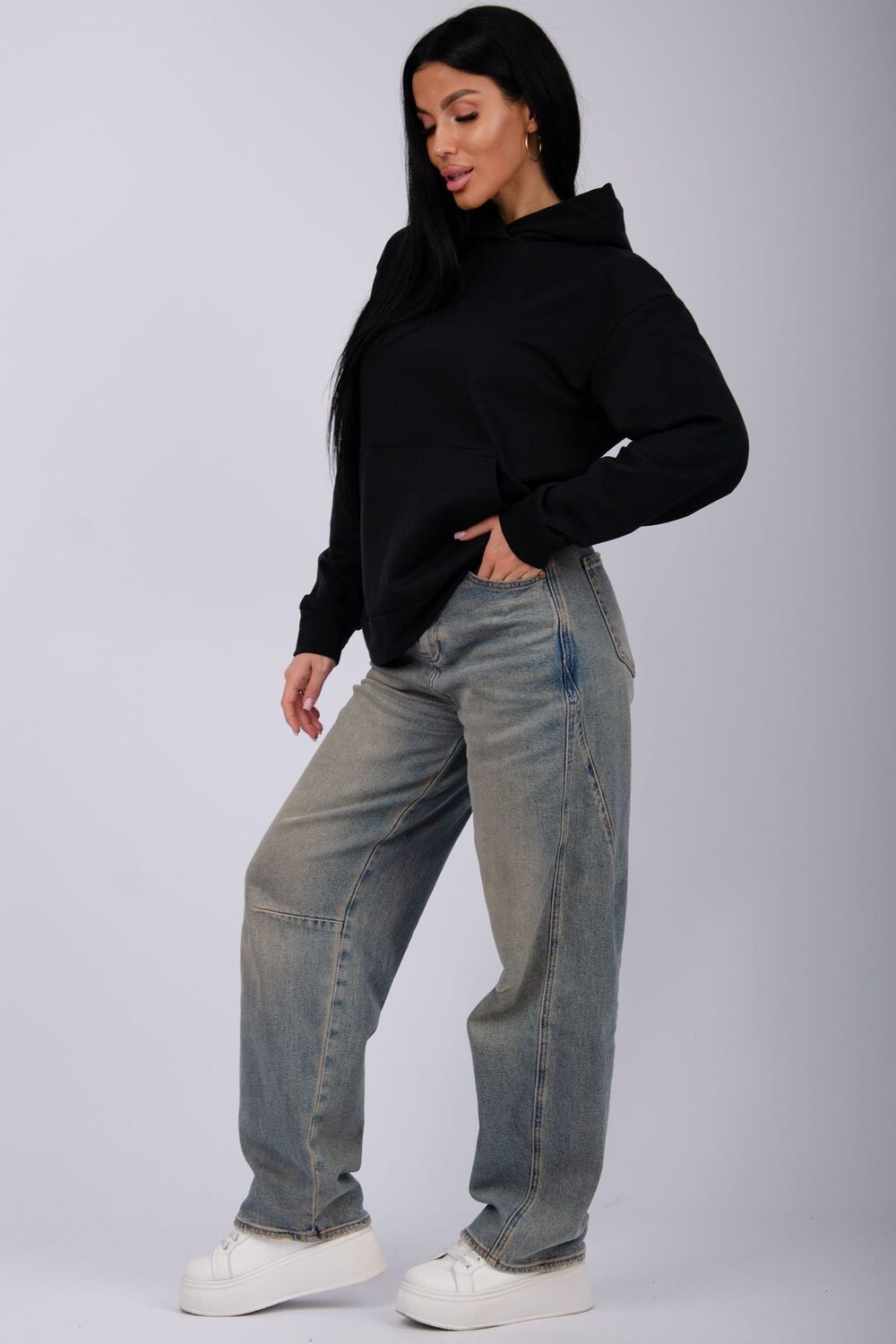 Худи Ханна - черный