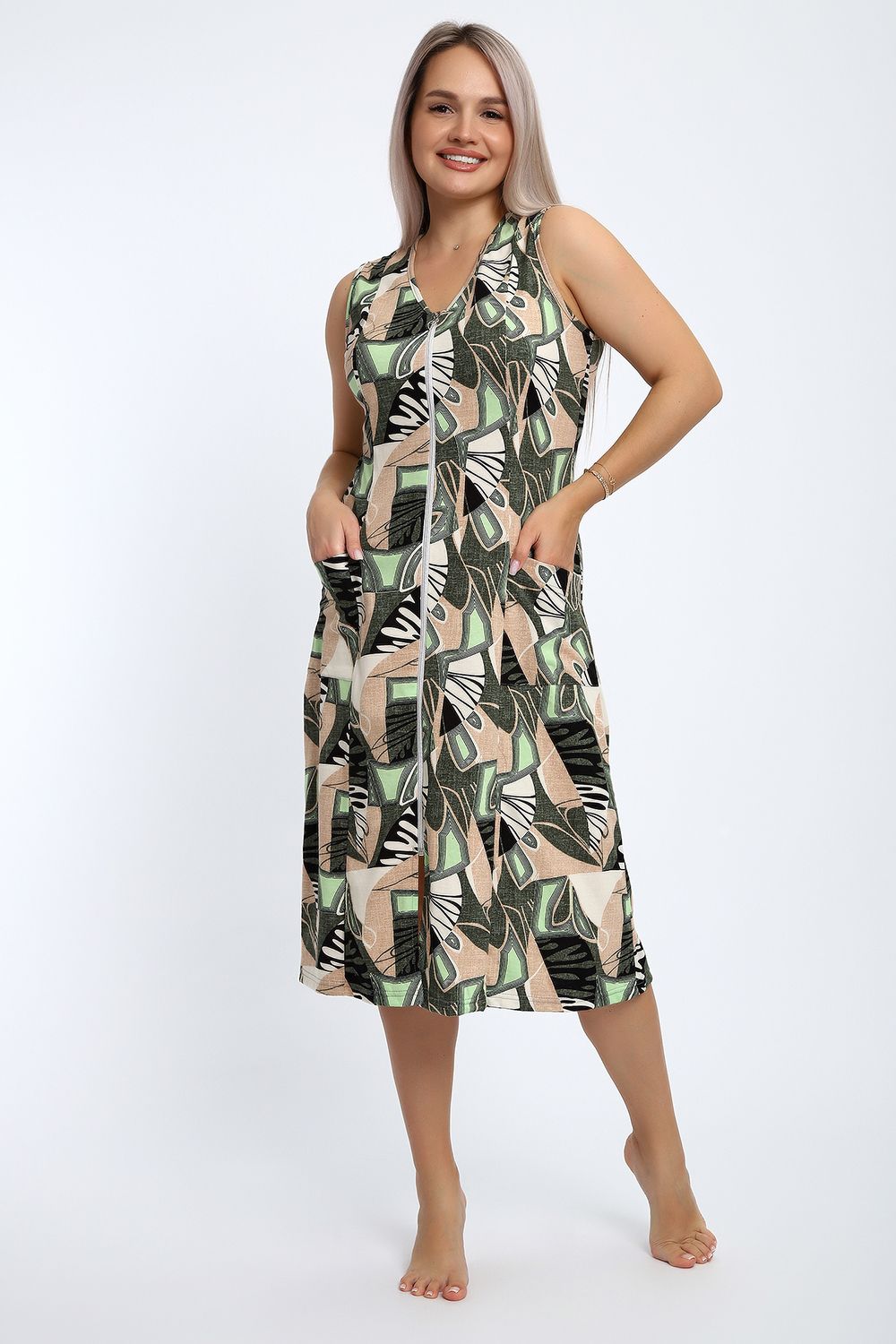 Халат 18 Бренд Rozhkova KV - салатовый