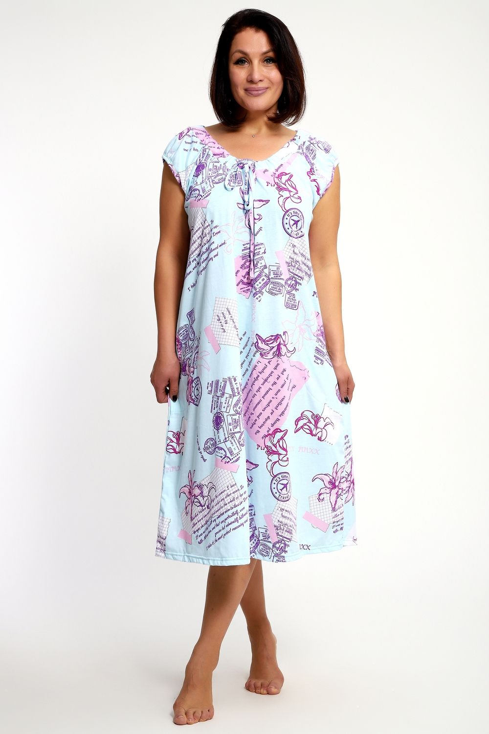 Сорочка 88131 - голубой