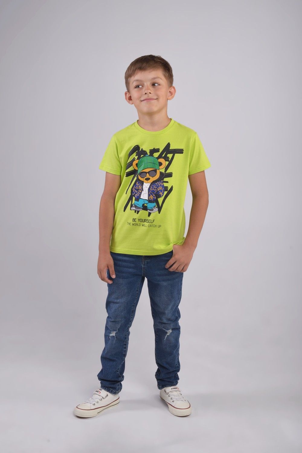 Футболка детская для мальчиков Acid арт.7173820 - зеленый