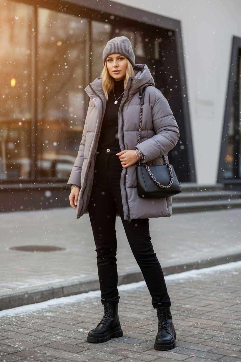 Куртка Евро-зима арт.2881 - серый