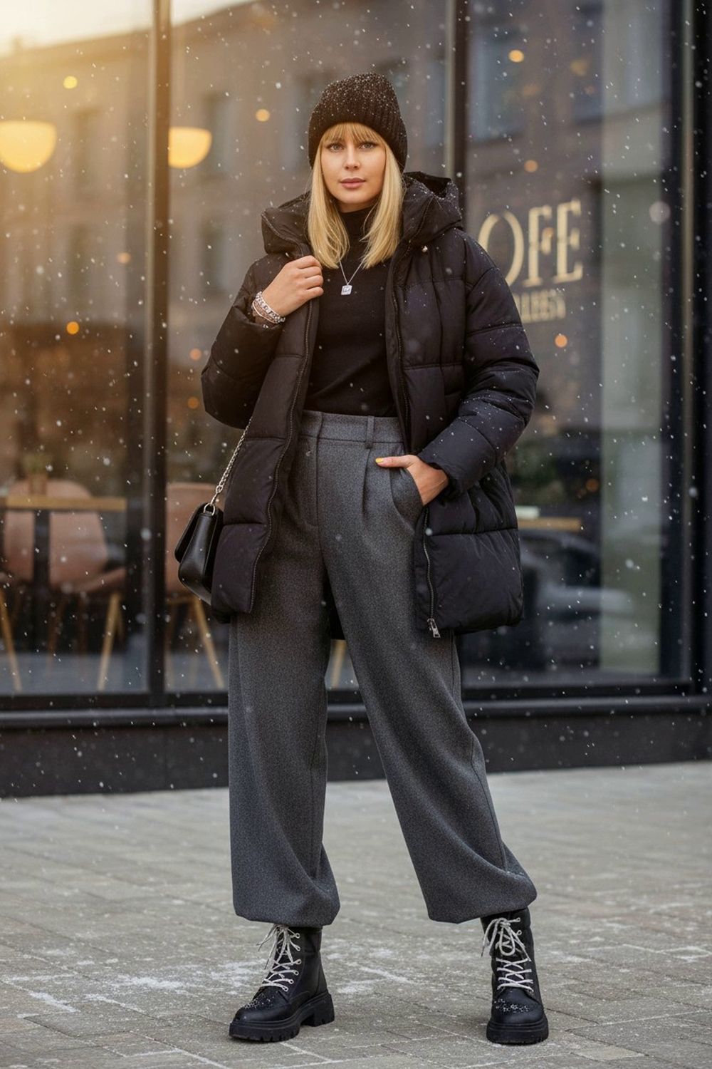 Куртка Евро-зима арт.2881 - черный