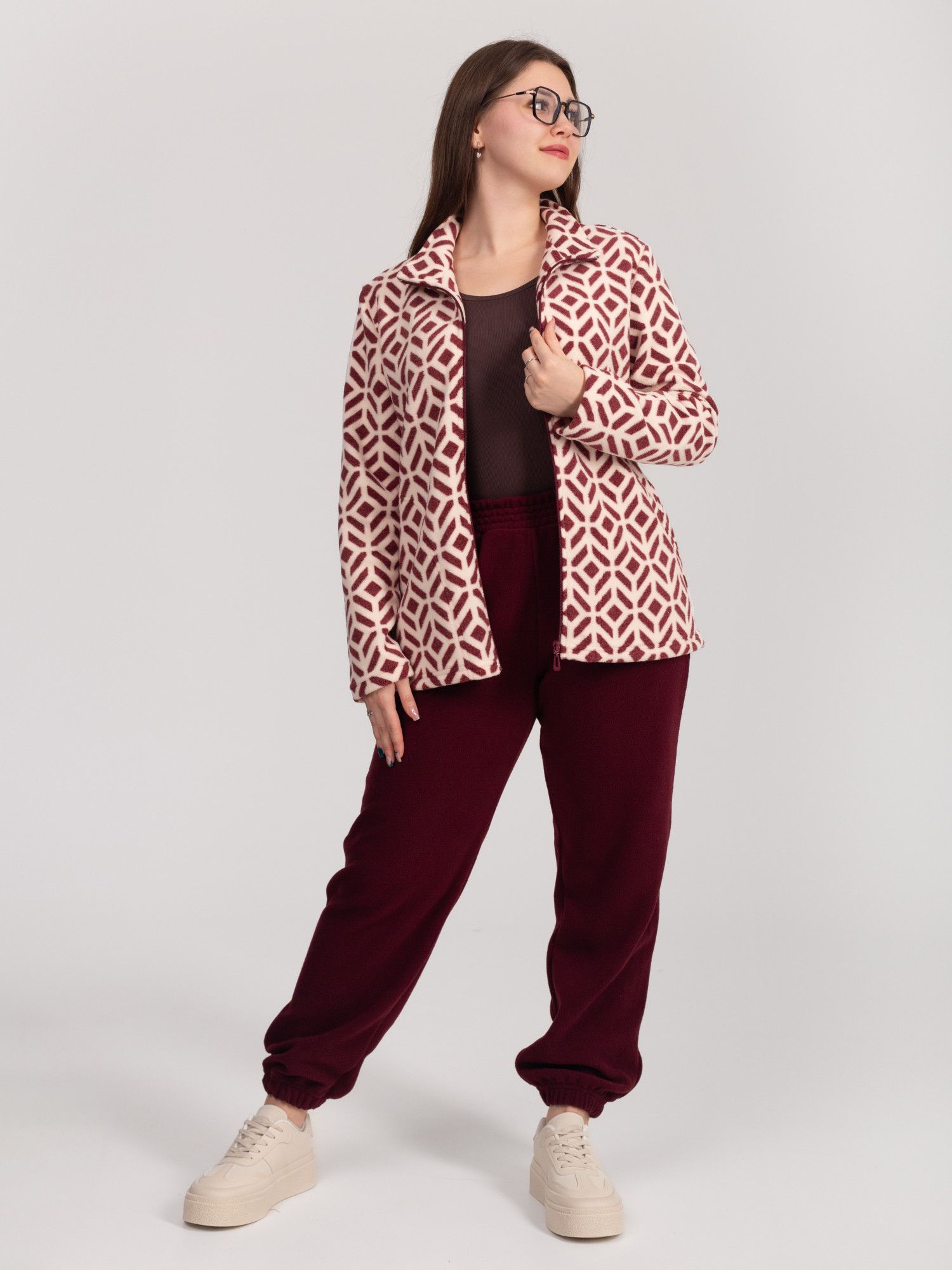 Костюм женский флисовый с брюками ЭРИКА БОРДО