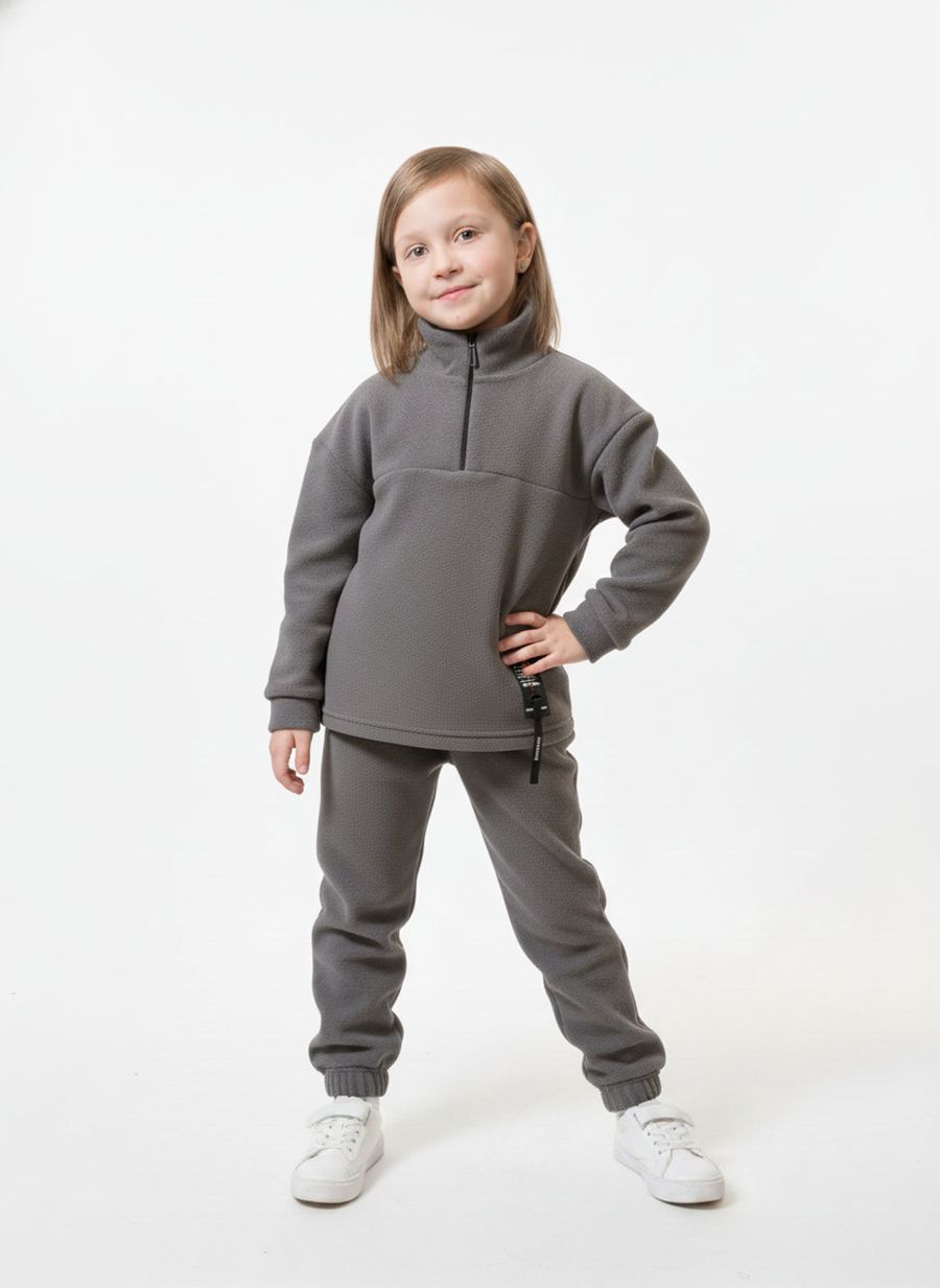 Костюм детский флисовый - серый