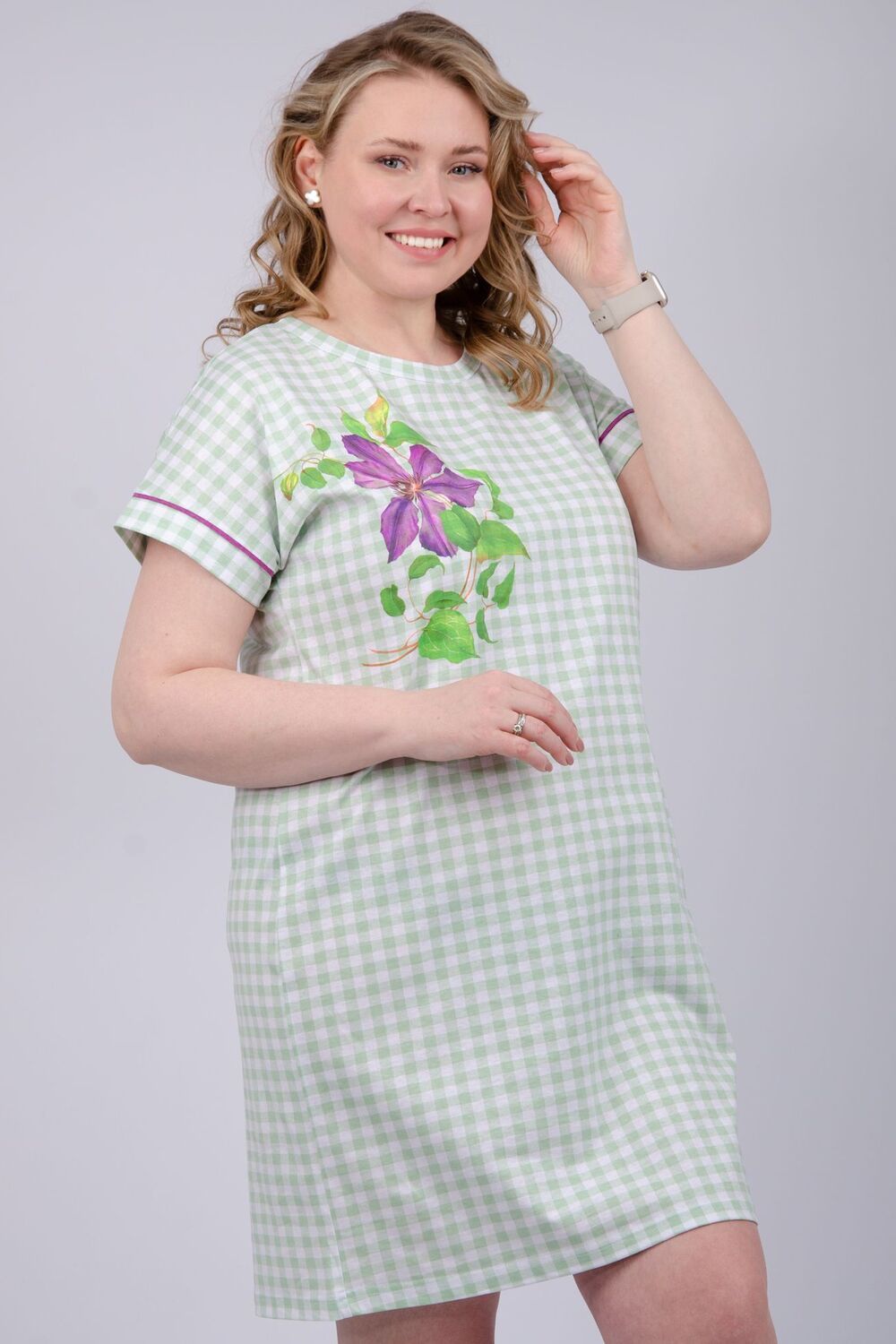 Сорочка Фиалка - зелёный