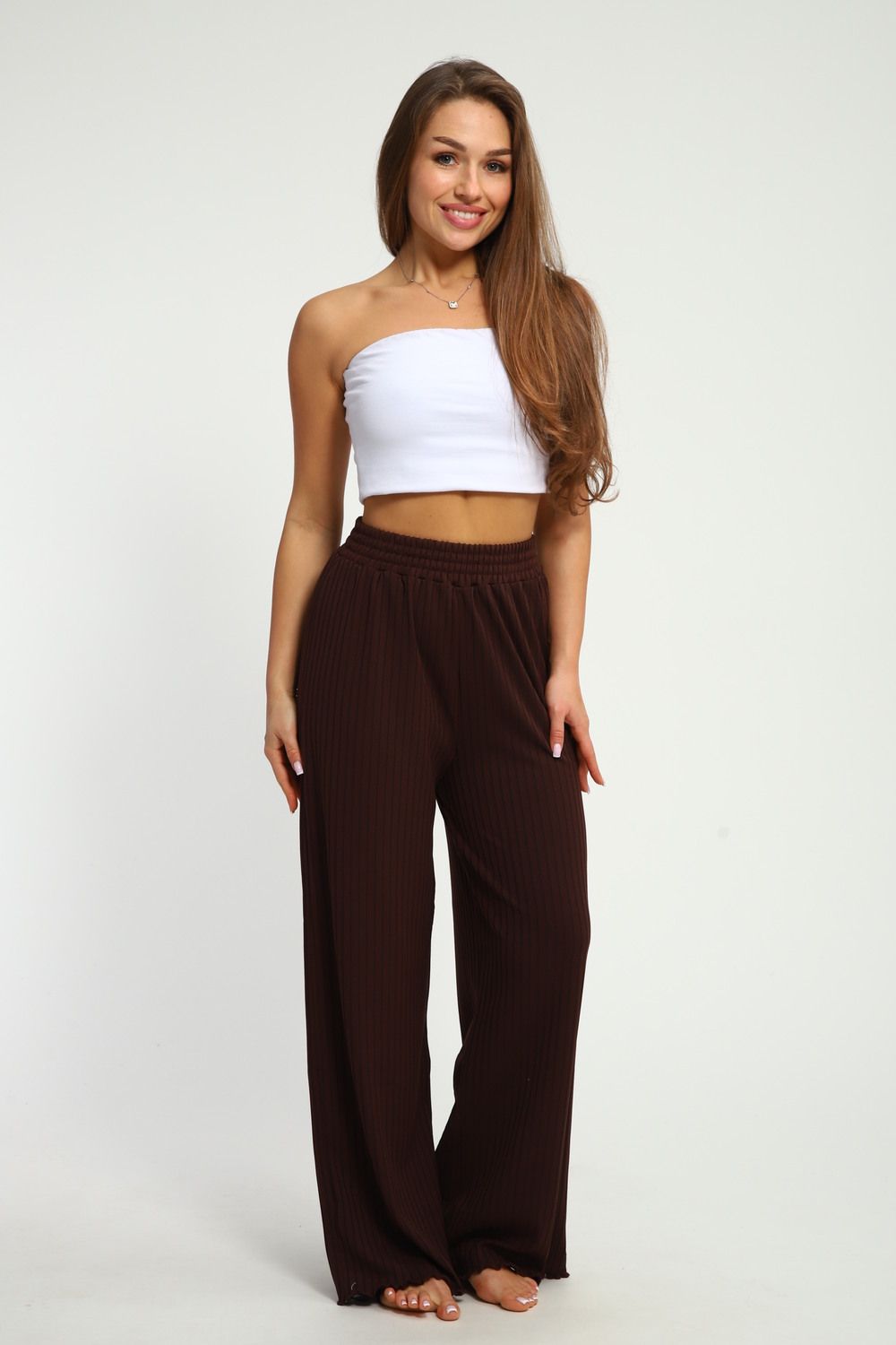 Брюки 26017 - темно-коричневый